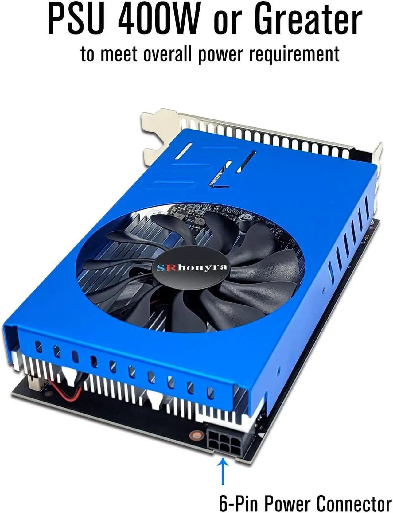 Alt view image 4 of 5 - SRhonyra GTX 1050 Ti 4GB 4HDMI Graphics Card 128-Bit Quad Monitor Video Card GDDR5 for Mulitple Displays, Projection or Video Wall