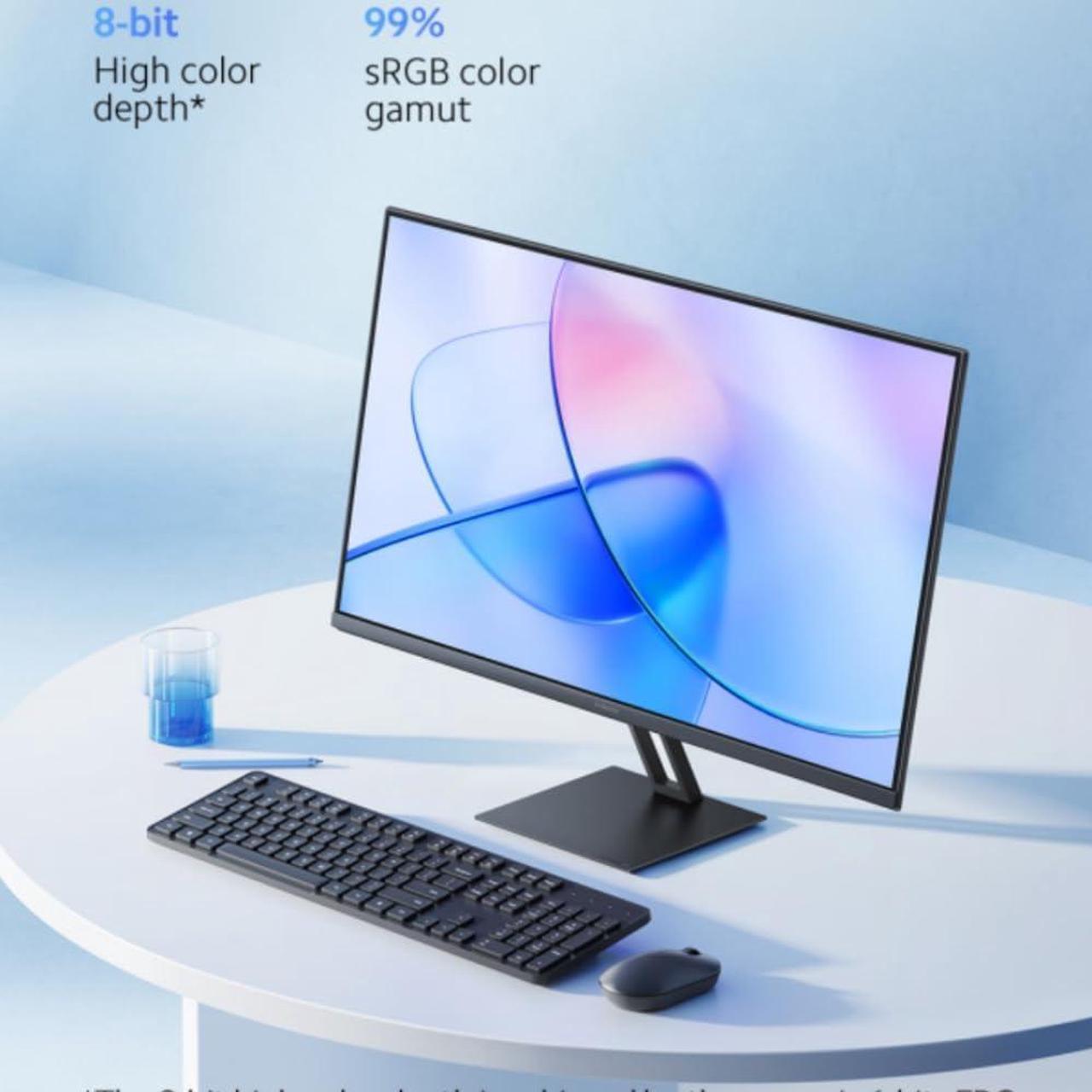 Alt view image 3 of 5 - Xiaomi A27i 27 inch Monitor, 100Hz high Refresh Rate, IPS Hard Screen, 7.5mm Ultra-Slim Body, 1080p FHD Resolution, E<2 Factory Color Calibration for Each Screen, DP 1.4 Supported and Easy mounting