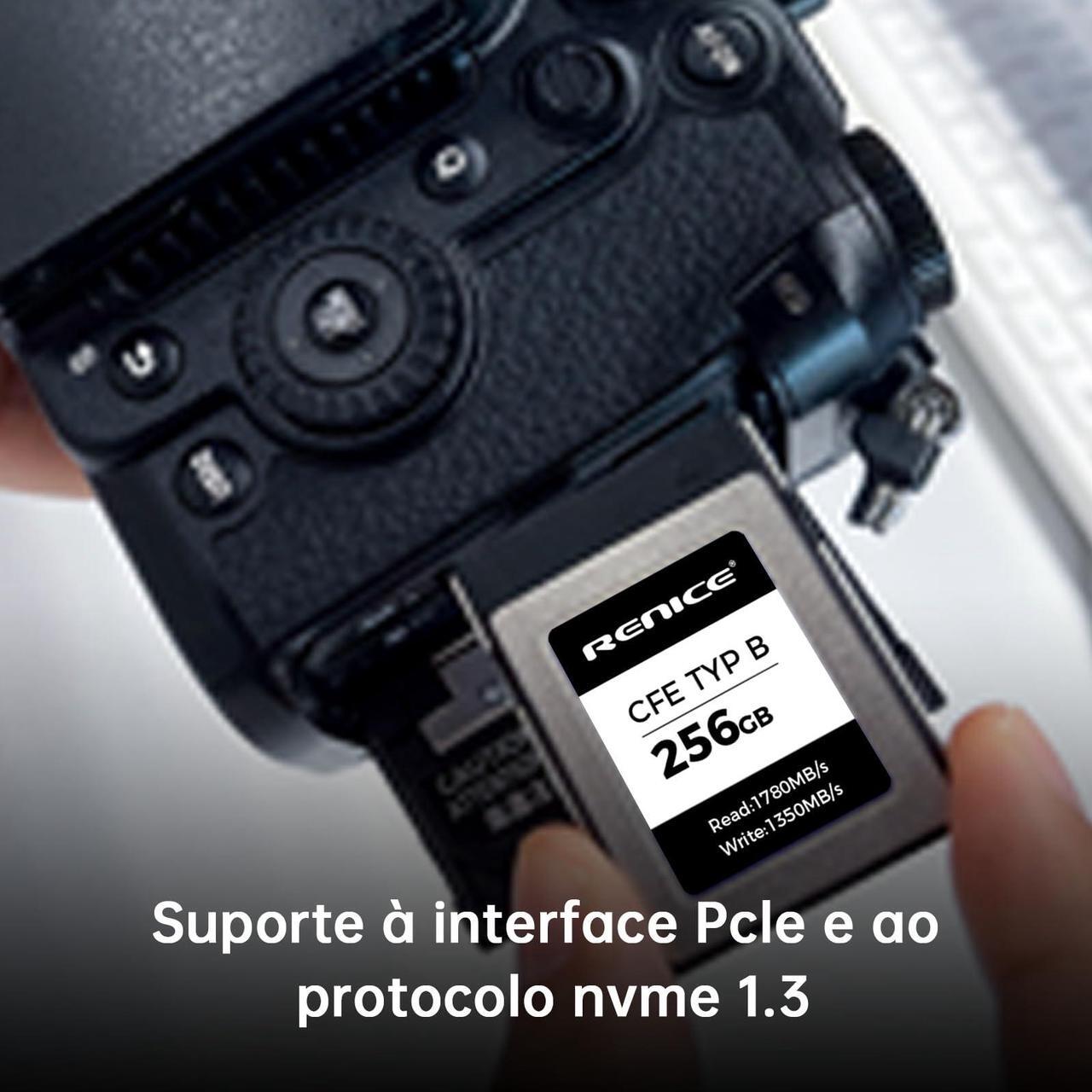 Alt view image 4 of 5 - RENICE 256GB Professional CFexpress Type B Memory Card,Up to 1780MB/s Read,1350MB/s Write-RAW 6K HD Video Recording for Photographers,Videographers Ultra-Low Power Consumption