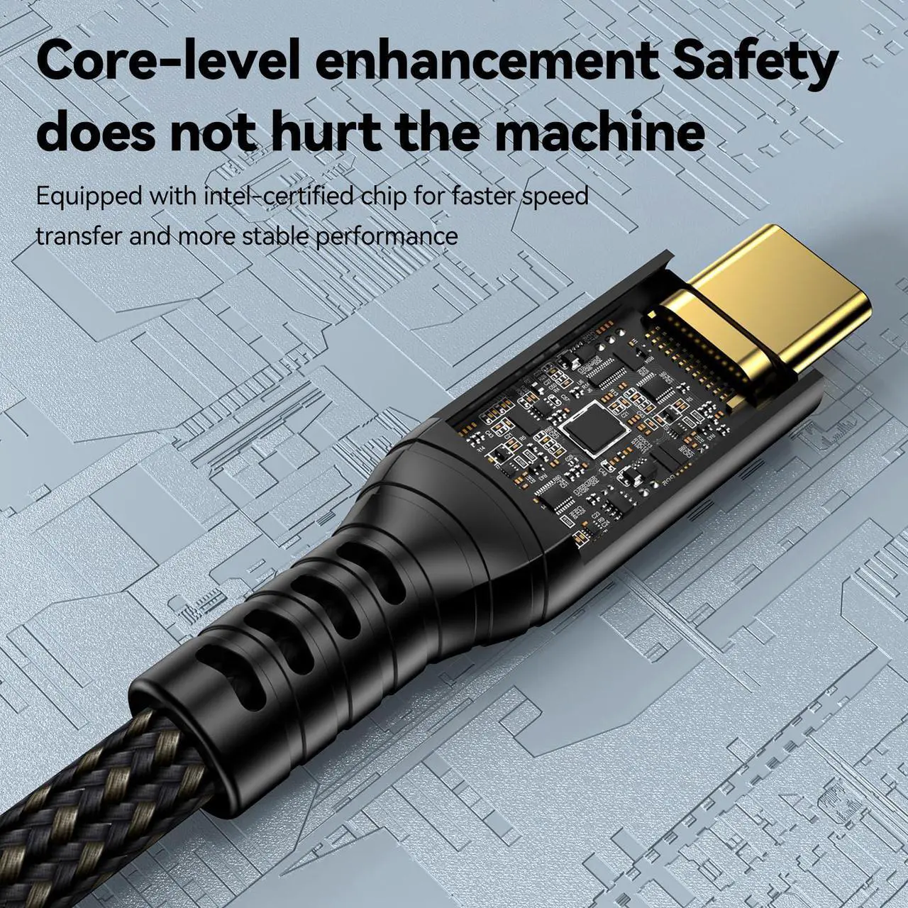 Alt view image 5 of 5 - ConnBull Thunderbolt 4 Cable Long 16.4FT Supports 100W Charging Compatible with Thunderbolt 3/ USB4 Monitor, MacBook etc