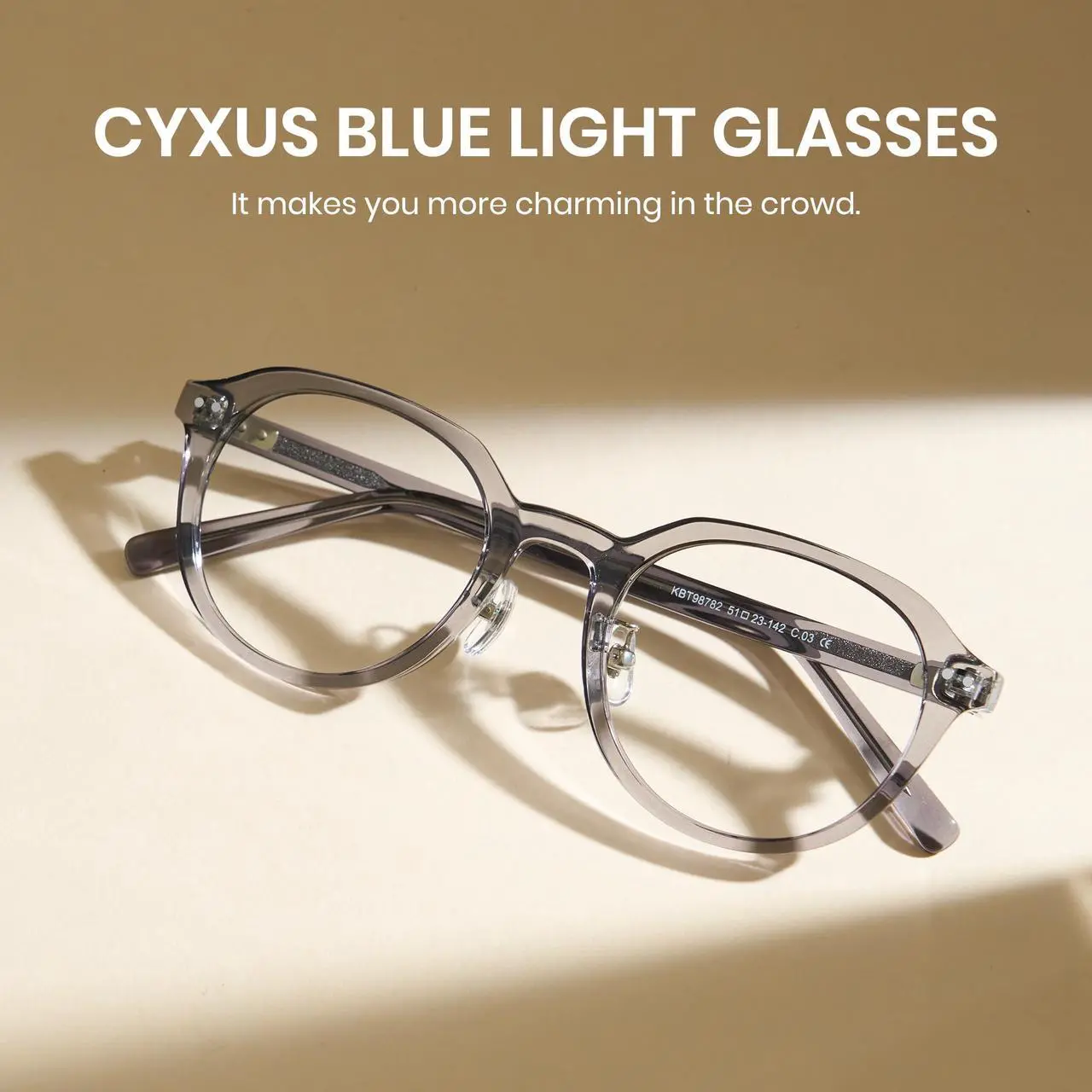 Alt view image 4 of 5 - Cyxus Blue Light Blocking Glasses for Women Men Computer Glasses Relieve Eye Fatigue for Computer Screens 8197 (Light Green)
