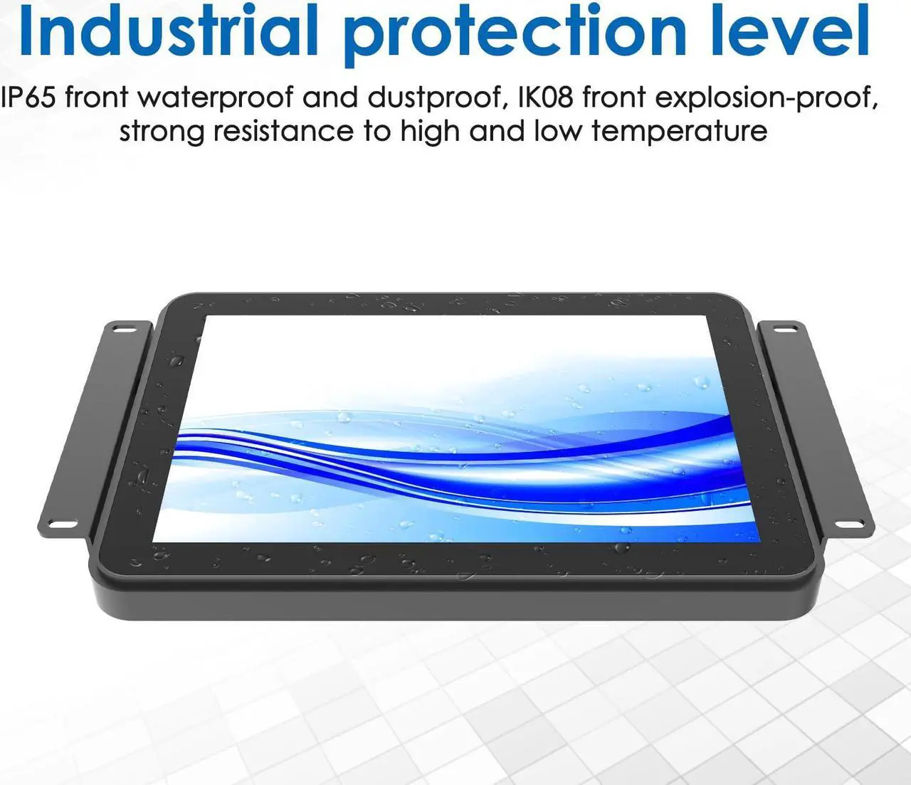 Alt view image 3 of 5 - 10.1 Inch 1000 Nits Sunlight Readable Multi Touch PCAP Open Frame Touch Screen Monitor, Industrial LCD Display with 1280x800 Black