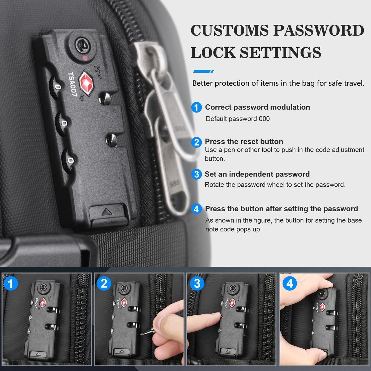 Alt view image 5 of 5 - P POSO Airback Backpack 55L Expandable Vacuum Backpack for Travel, Portable Compression Carry-On Vacuum Bags, Waterproof, Ideal for Laptop/Travel/Business/College/Camping, without Electric Pump Black