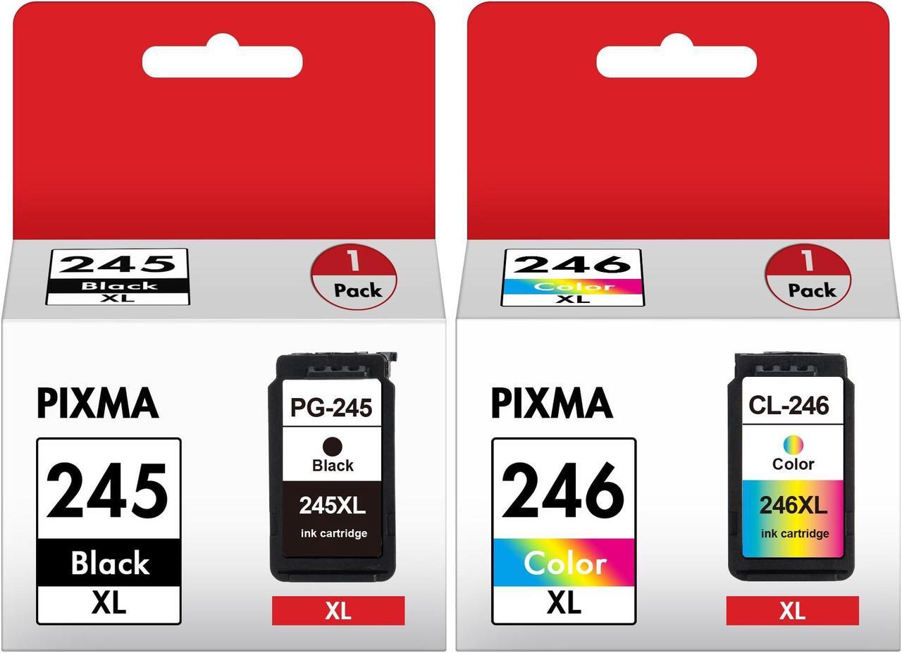 Main image of WEKVA 245XL Black and The 246XL Color Replacement for Canon 245XL 246XL Combo Pack Works for Canon Pixma MX490 MX492 MG2522 MG3022 MG2520 TS3100 TS3122 TS3300 TS3322 TR4522 Printer (1 Black, 1 Color)