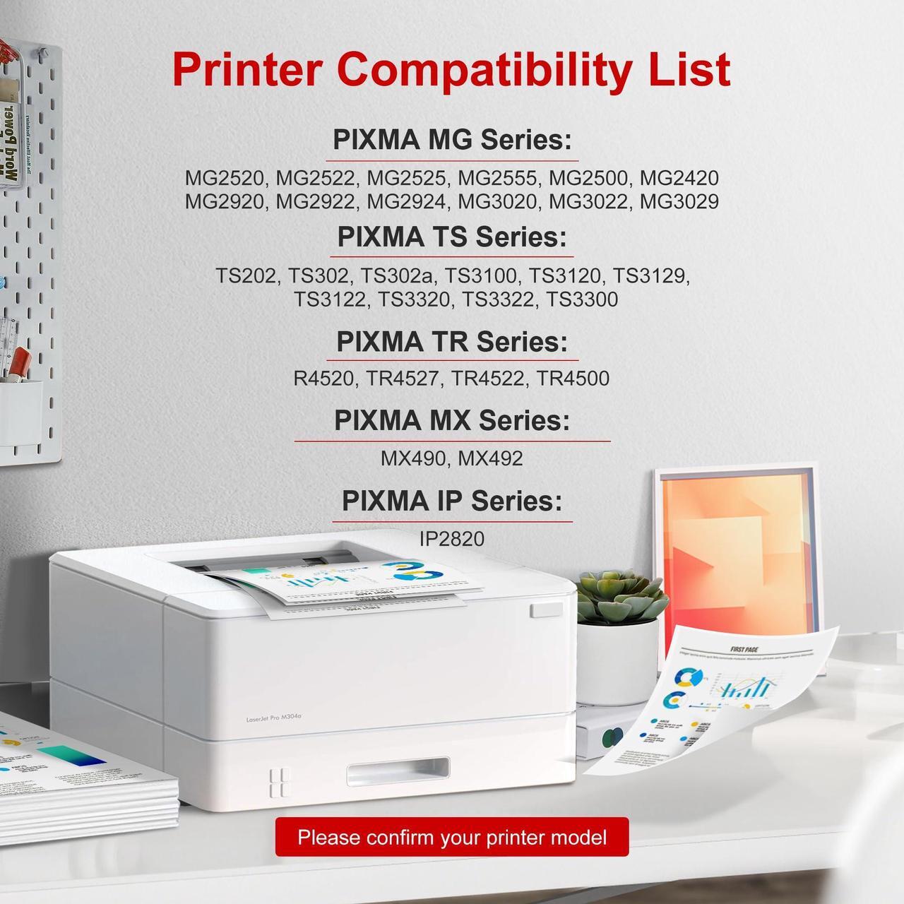 Alt view image 2 of 5 - WEKVA 245XL Black and The 246XL Color Replacement for Canon 245XL 246XL Combo Pack Works for Canon Pixma MX490 MX492 MG2522 MG3022 MG2520 TS3100 TS3122 TS3300 TS3322 TR4522 Printer (1 Black, 1 Color)