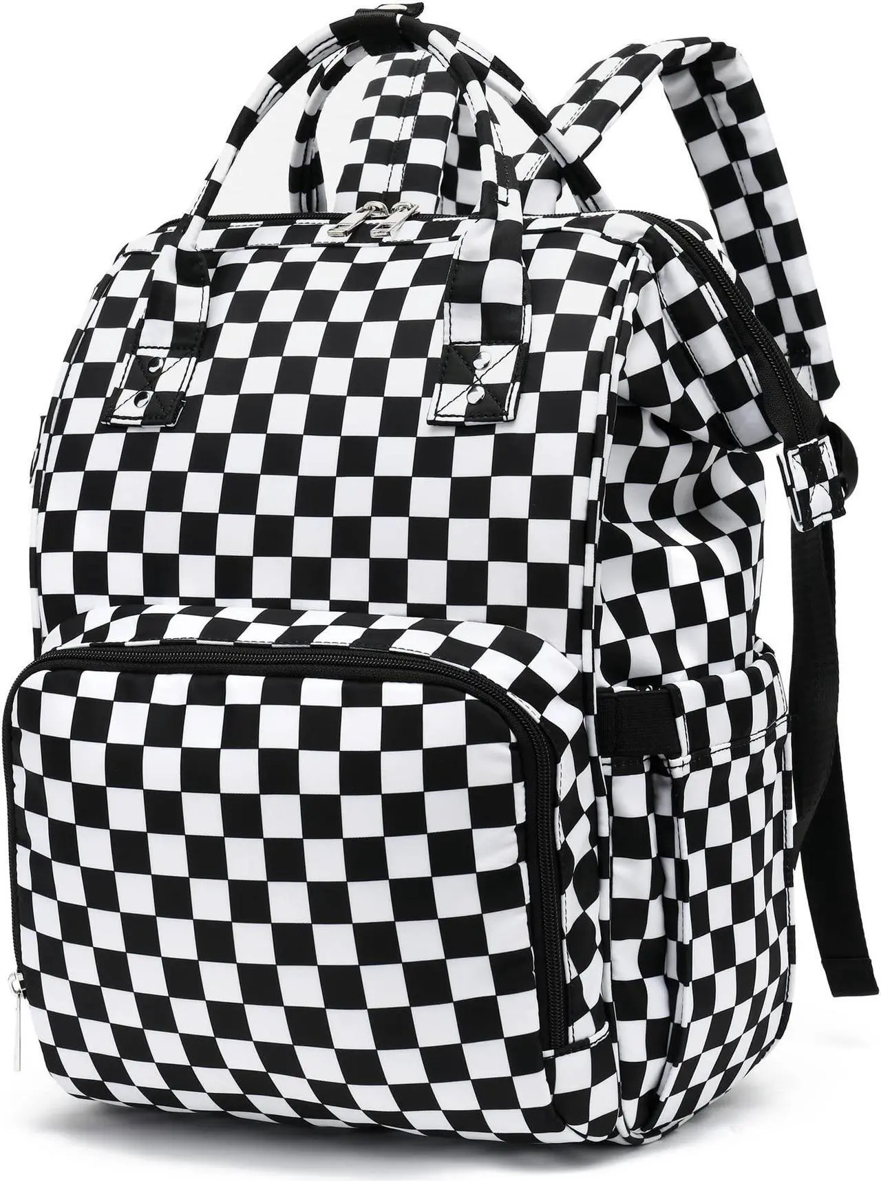 Main image of Xunteny Checkered Women Laptop Backpack, College School Backpack Bookbag 15.6 Inch Computer Backpacks for Work Business Travel