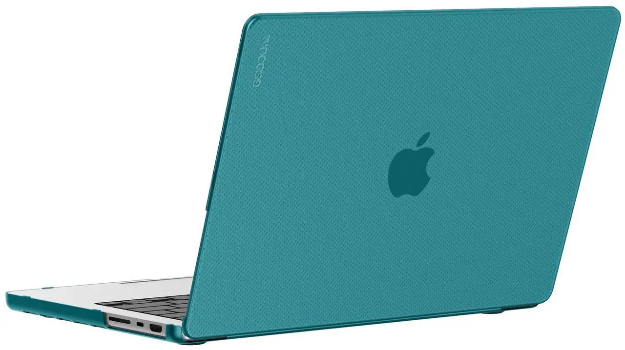 Alt view image 2 of 5 - Incase Dots Hardshell with Makrolon(r) - MacBook Pro 14 inch Case - 2024, 2023, 2022, 2021, M4, M3, M2, M1 - MacBook Case, Laptop Cover, Protective Hard Shell, Scratch Resistant - Fountain Blue