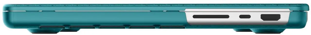 Alt view image 5 of 5 - Incase Dots Hardshell with Makrolon(r) - MacBook Pro 14 inch Case - 2024, 2023, 2022, 2021, M4, M3, M2, M1 - MacBook Case, Laptop Cover, Protective Hard Shell, Scratch Resistant - Fountain Blue