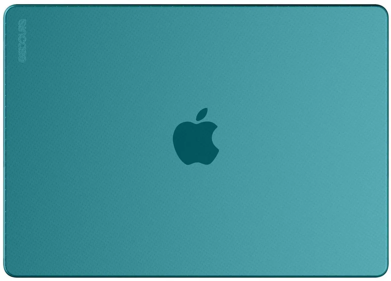 Alt view image 3 of 5 - Incase Dots Hardshell with Makrolon(r) - MacBook Pro 14 inch Case - 2024, 2023, 2022, 2021, M4, M3, M2, M1 - MacBook Case, Laptop Cover, Protective Hard Shell, Scratch Resistant - Fountain Blue