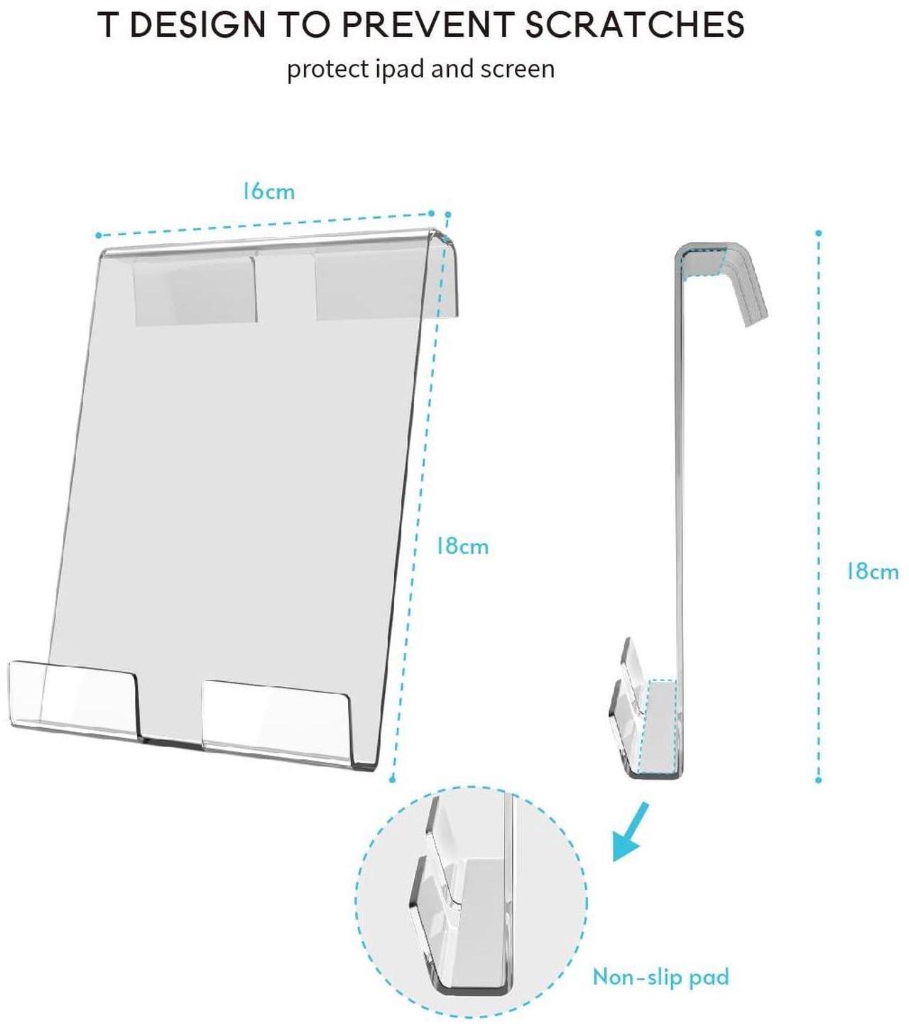 Alt view image 5 of 5 - Doubleplus Tablet Holder Compatible with Peloton Bike & Bike Plus & Tread & Row, Holder for iPad, Tablet Stand, Compatible with Myx Fitness bike, Mount for Kindle and eReader, Accessories for Home Gym