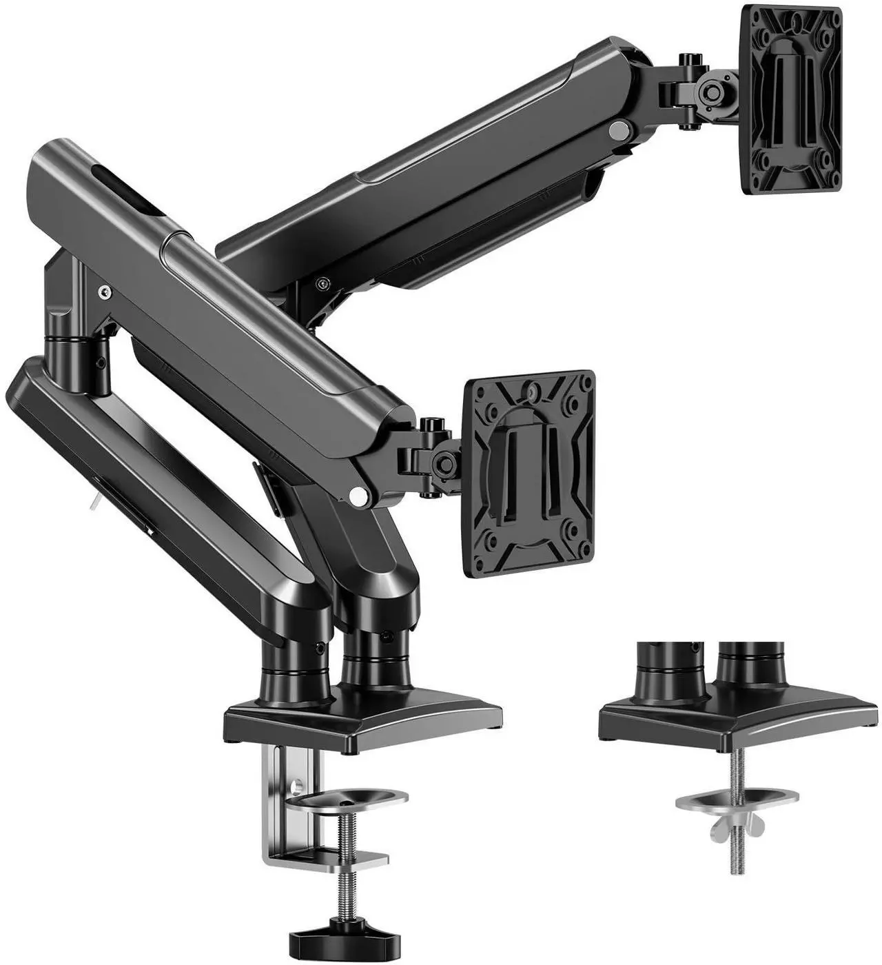 Main image of Dual Monitor Mount Fits 13 to 32 Inch Computer Screen, Dual Monitor Arm Hold up to 22lbs Each, Full Motion Monitor Desk Mounts for 2 Monitors, Gas Spring Monitor Stand, VESA Mount, Freelift Pro