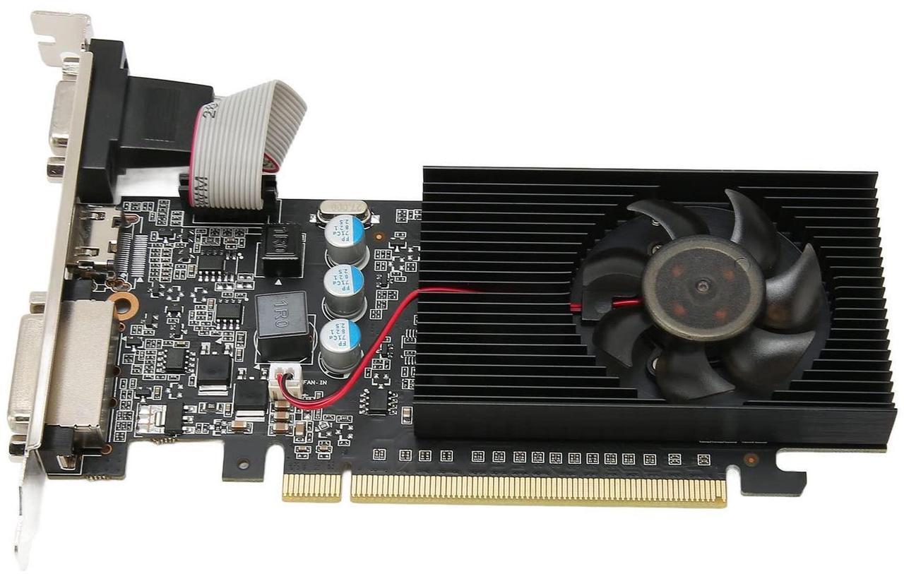 Alt view image 4 of 5 - Sanpyl GT210 1GD3 1GB GDDR3 64bit Graphics Card, DVI, VGA, PC Video Card, Computer GPU, PCI Express 2.0, 2560x1600, with Cooling Fan (GT210 1GD3 64BIT)