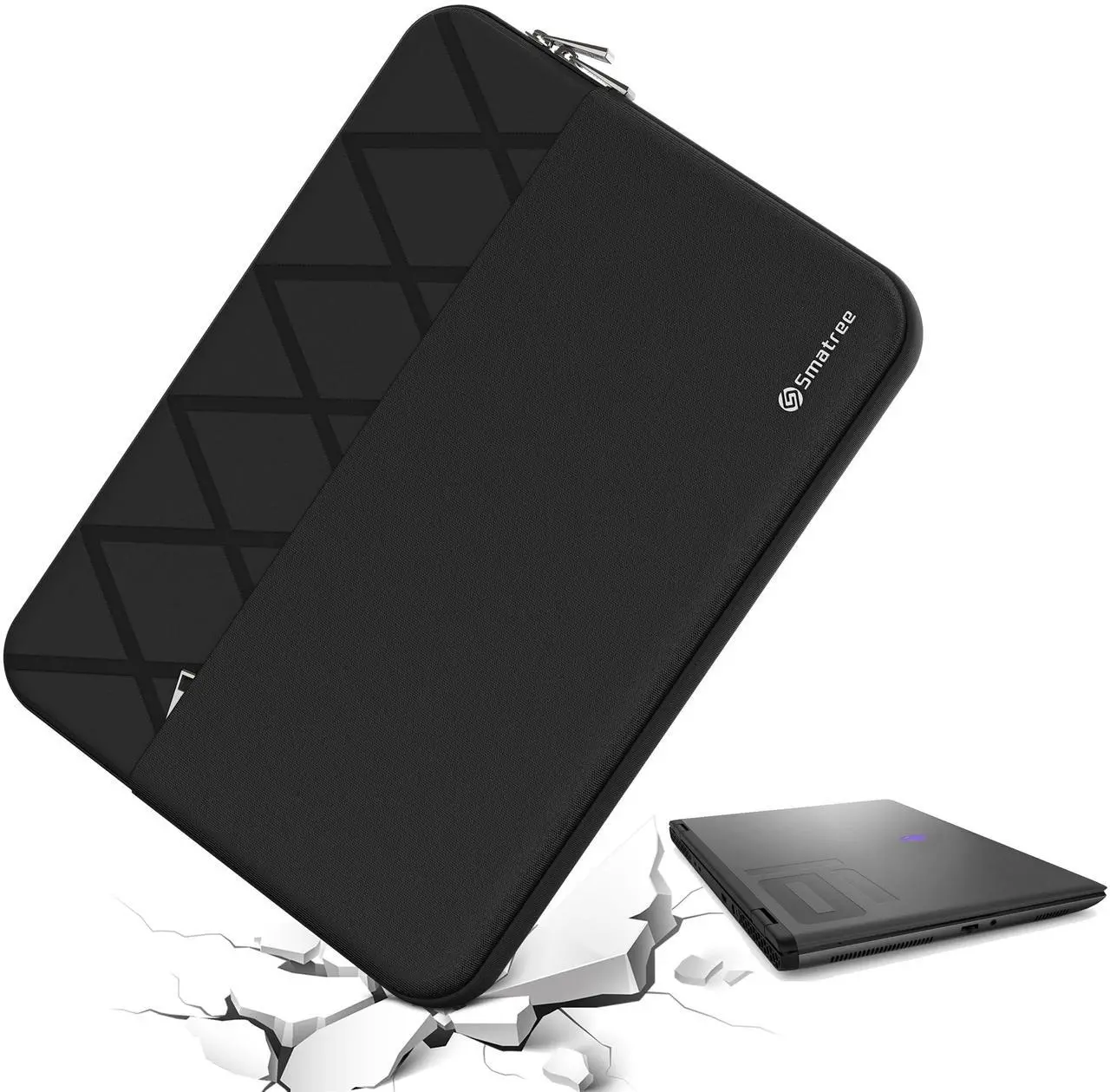 Main image of Smatree 16 inch Anti-Shock Laptop Sleeve Bag and Case Waterproof Protective Slim Cover Tailored for Alienware M16 R1, Alienware x16 r1/r2, for DELL G16 7630 16 inch Gaming Laptop Case, Black (E611)
