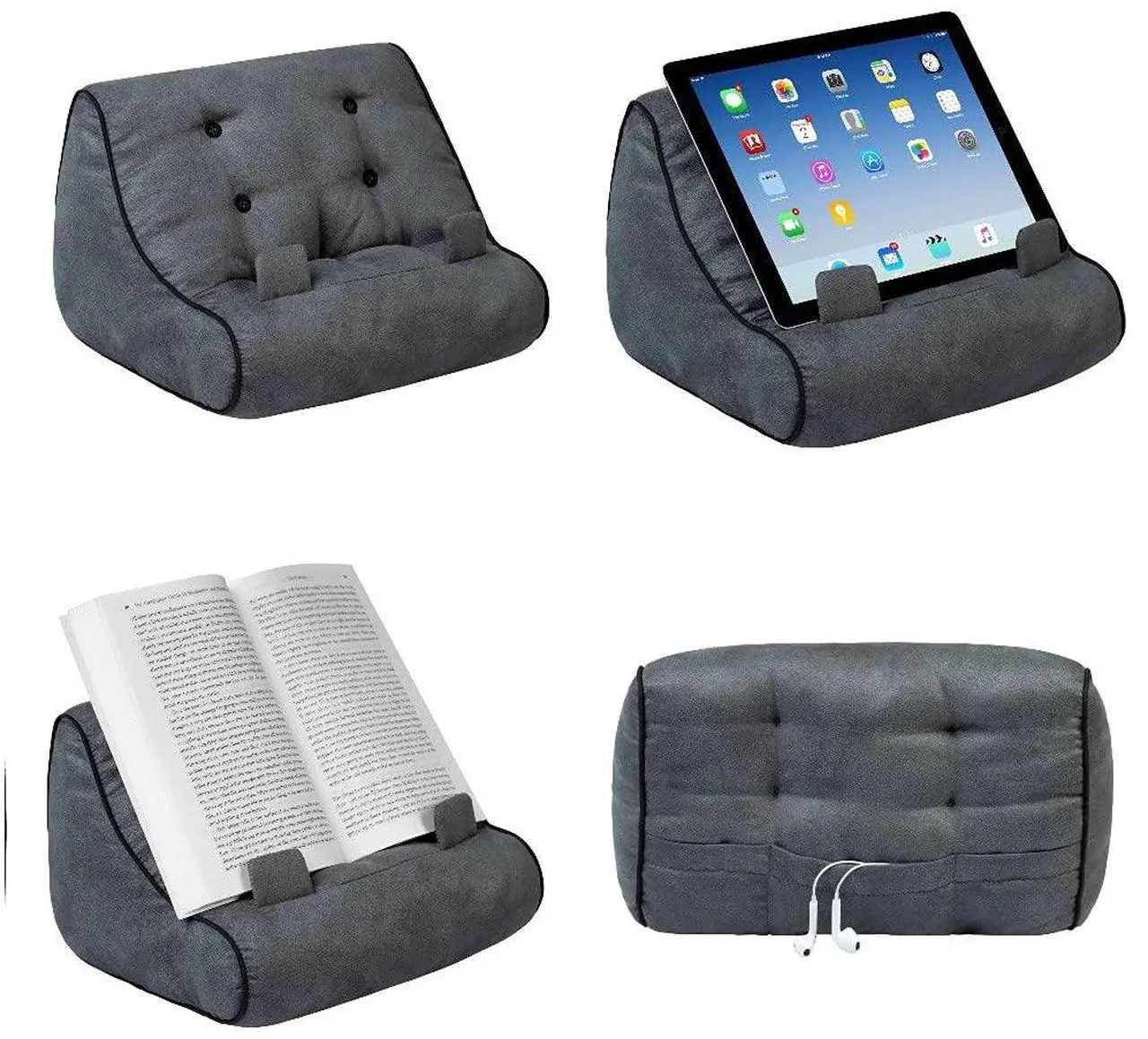 Main image of Gifts for Readers & Writers Book Couch iPad Stand | Cushioned Tablet Stand & Book Holder| Reading Pillow for Bed Time | Tablet Lap Rest Cushion | A Fun Gift for Book Lovers