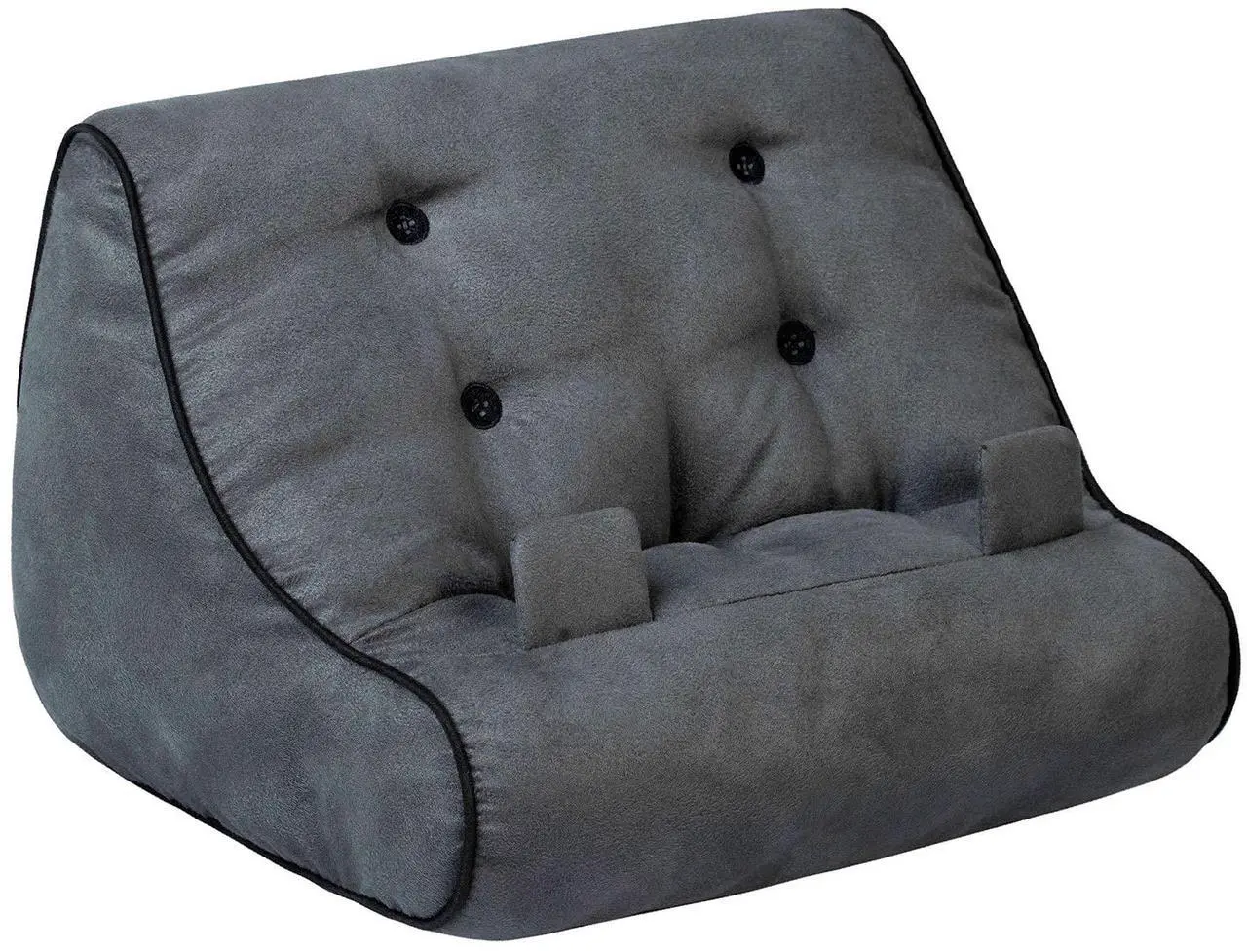 Alt view image 4 of 5 - Gifts for Readers & Writers Book Couch iPad Stand | Cushioned Tablet Stand & Book Holder| Reading Pillow for Bed Time | Tablet Lap Rest Cushion | A Fun Gift for Book Lovers