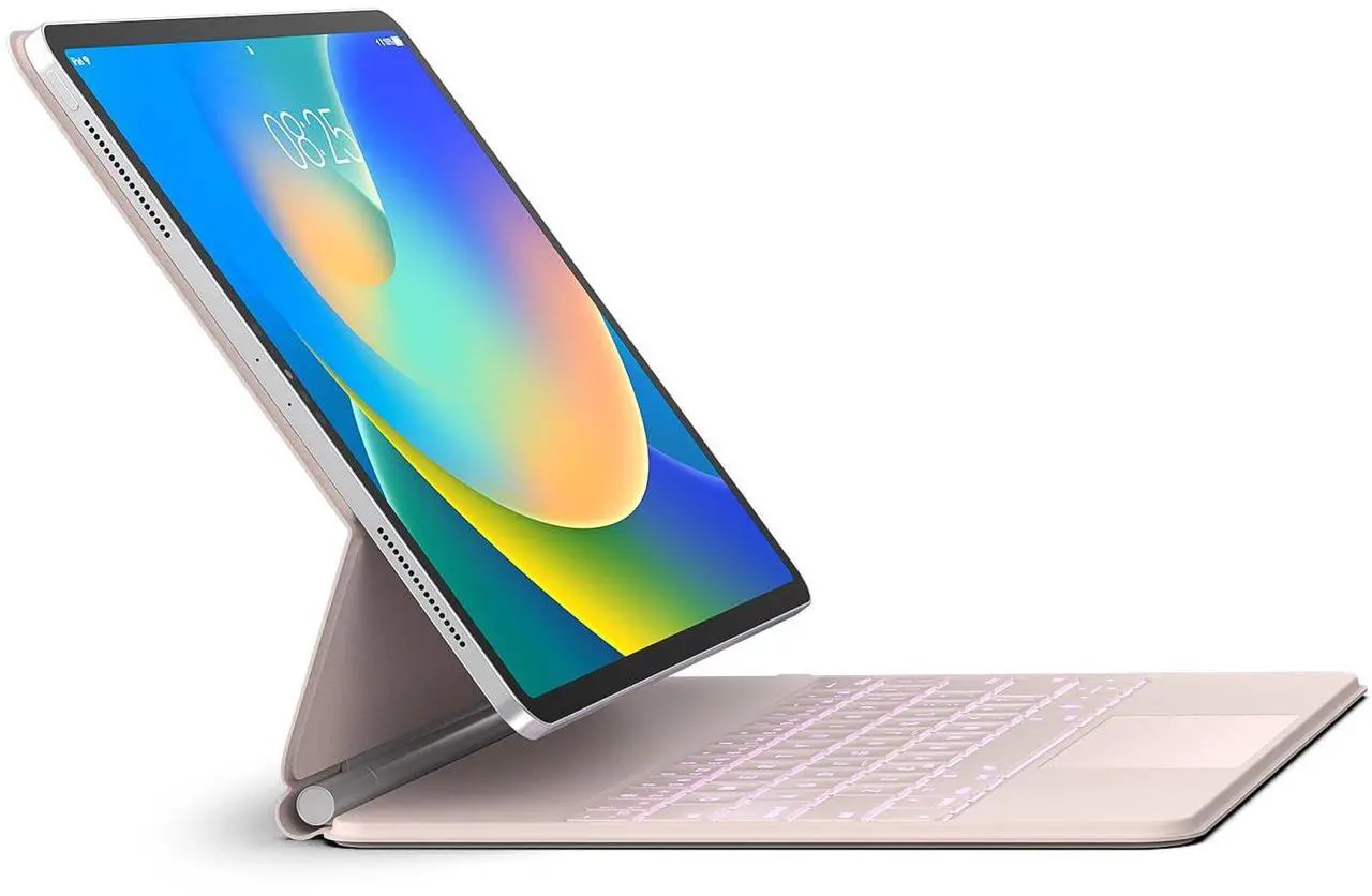 Main image of runelk Keyboard Case for iPad Air 13 2024 and iPad Pro 12.9 inch 2022-6th / 2021-5th / 2020-4th / 2018-3rd Generation - Magnetic Keyboard Case with Multi-Touch Trackpad - Floating Cantilever Stand