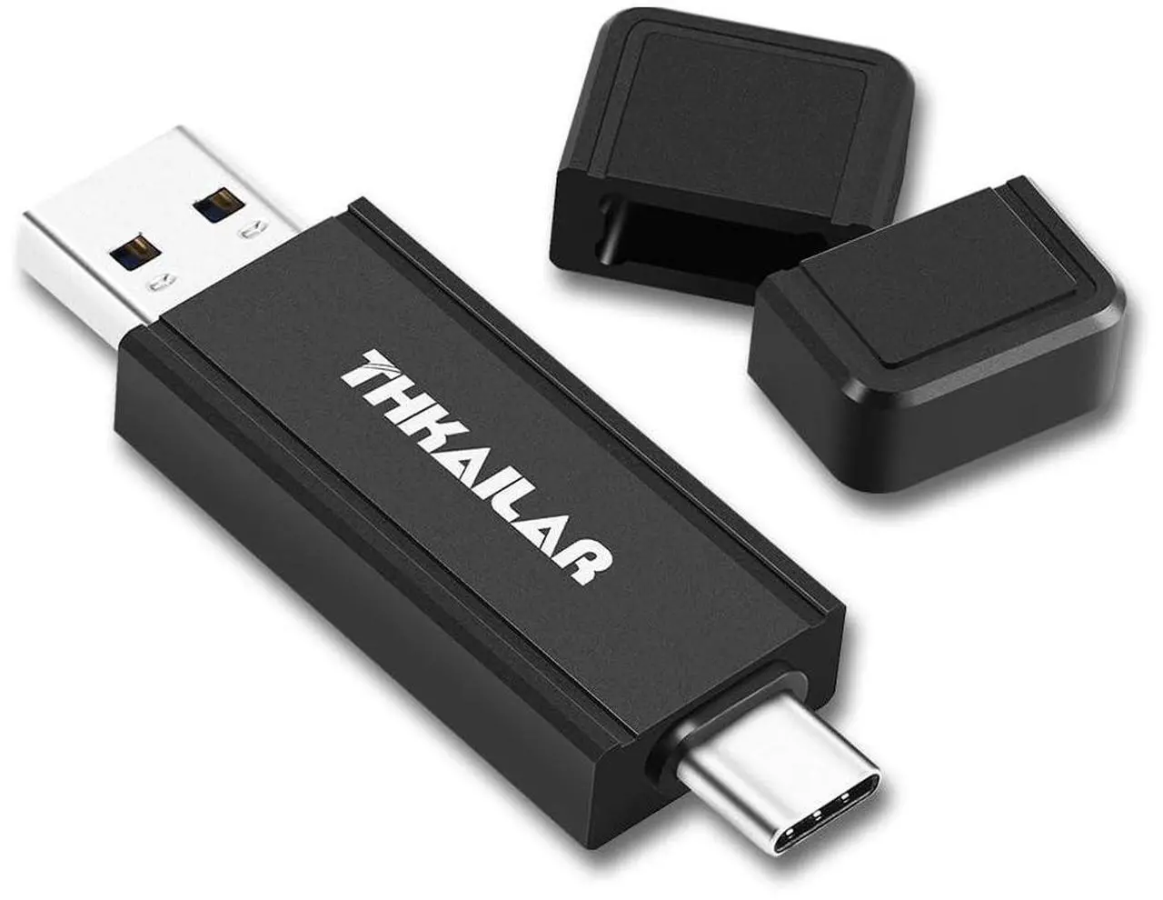 Main image of Thkailar 512GB USB Thumb Drive 3.2 Gen 2 High-Speed USB Drive SSD Up to 500MB/s Read 2 in 1 Solid State Thumb Drive Compatible with iPhone 15/16,Android Phone/PC/Mac/LaptopPS4/PS5