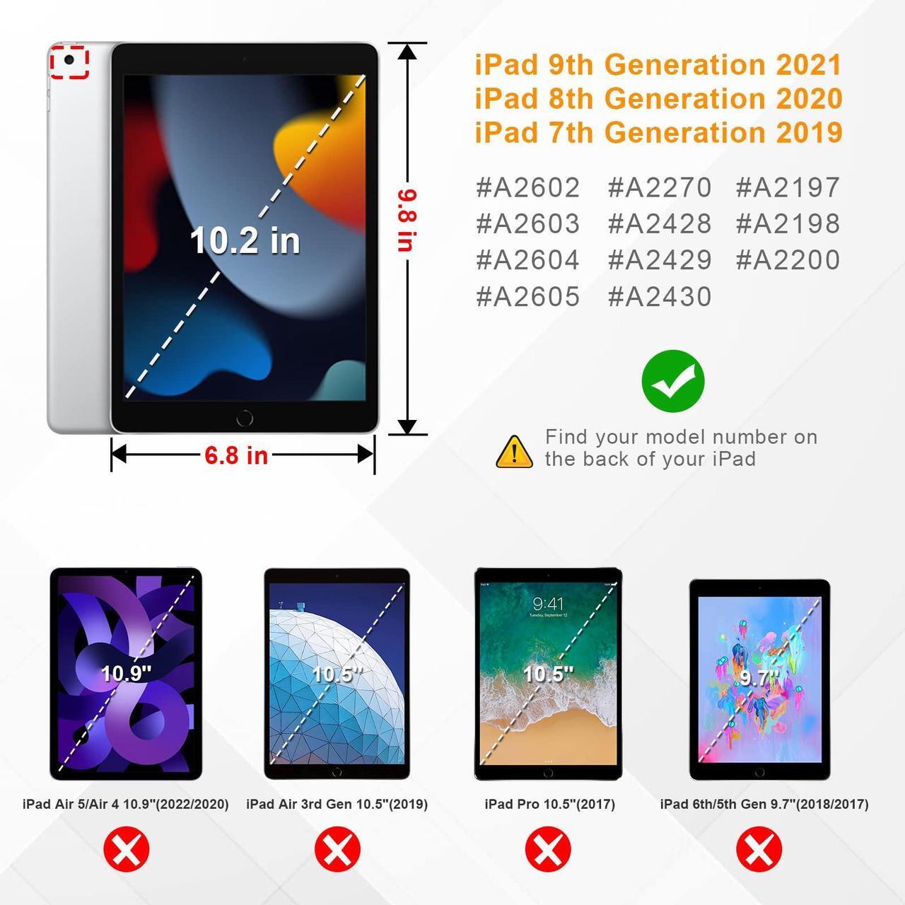 Alt view image 2 of 5 - Fintie Magnetic Stand Case for iPad 9th / 8th / 7th Generation (2021/2020/2019) 10.2 Inch, [Multiple Secure Angles] Shockproof Rugged Soft TPU Back Cover, Auto Sleep Wake, Bronze Rose