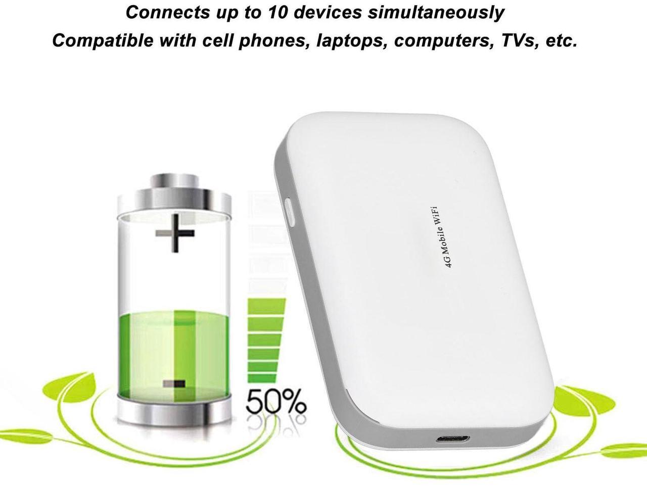 Alt view image 4 of 5 - Mobile Router, WPA WPA2 Encryption Portable Device for Travel
