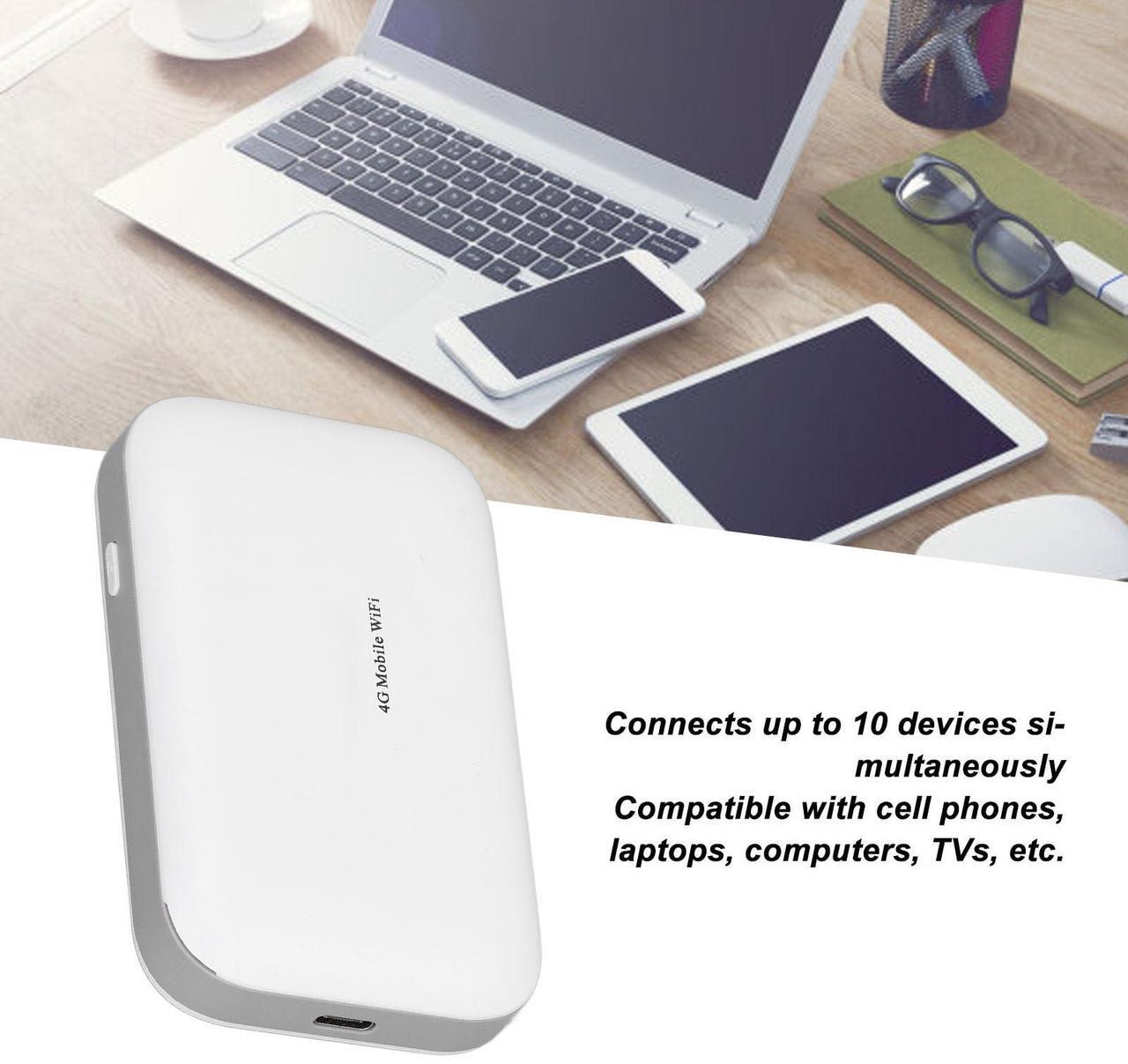 Alt view image 5 of 5 - Mobile Router, WPA WPA2 Encryption Portable Device for Travel