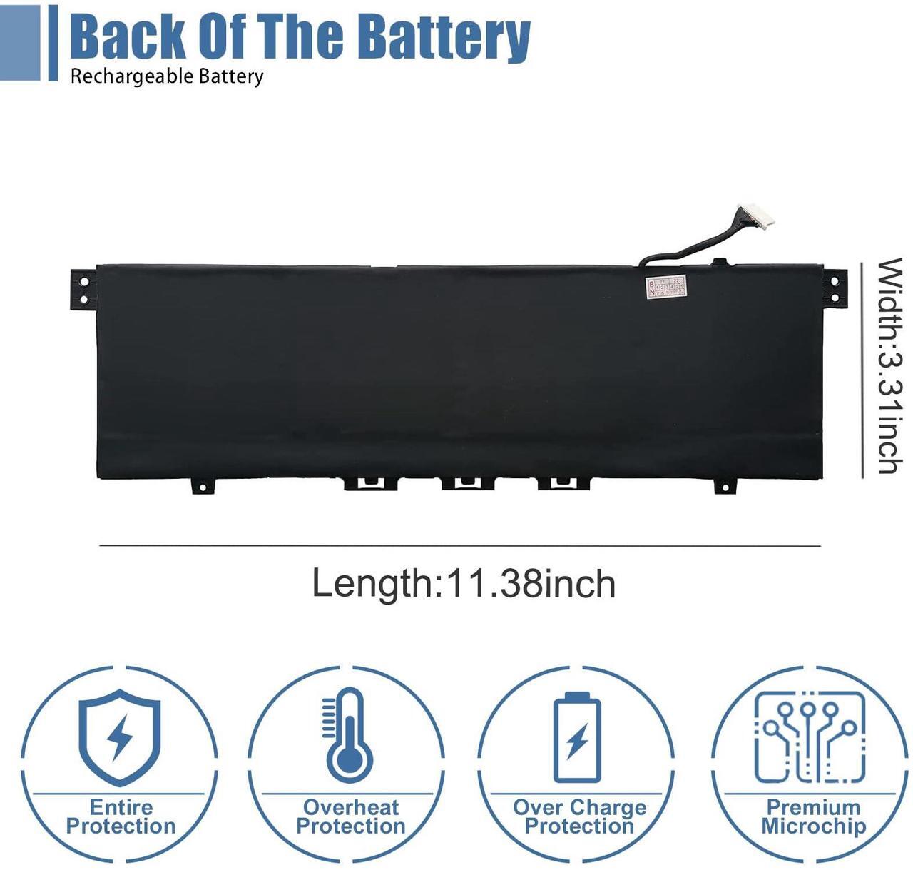 Alt view image 5 of 5 - Vanpir KC04XL HSTNN-IB8K Laptop Battery for HP Envy X360 13-AG 13M-AQ 13-AR Envy 13-AH 13-AQ 13-AG Notebook battery L08496-855 HSTNN-DB8P KC04053XL L08544-1C1 L08544-2B1 TPN-W133 TPN-W136 15.4V 53.2Wh
