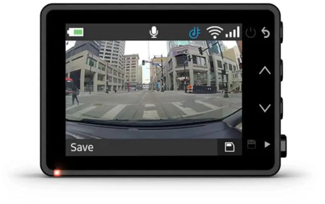 Alt view image 2 of 5 - Garmin Dash Cam 47, 1080p and 140-degree FOV, Monitor Your Vehicle While Away w/ New Connected Features, Voice Control, Compact and Discreet, Includes Memory Card