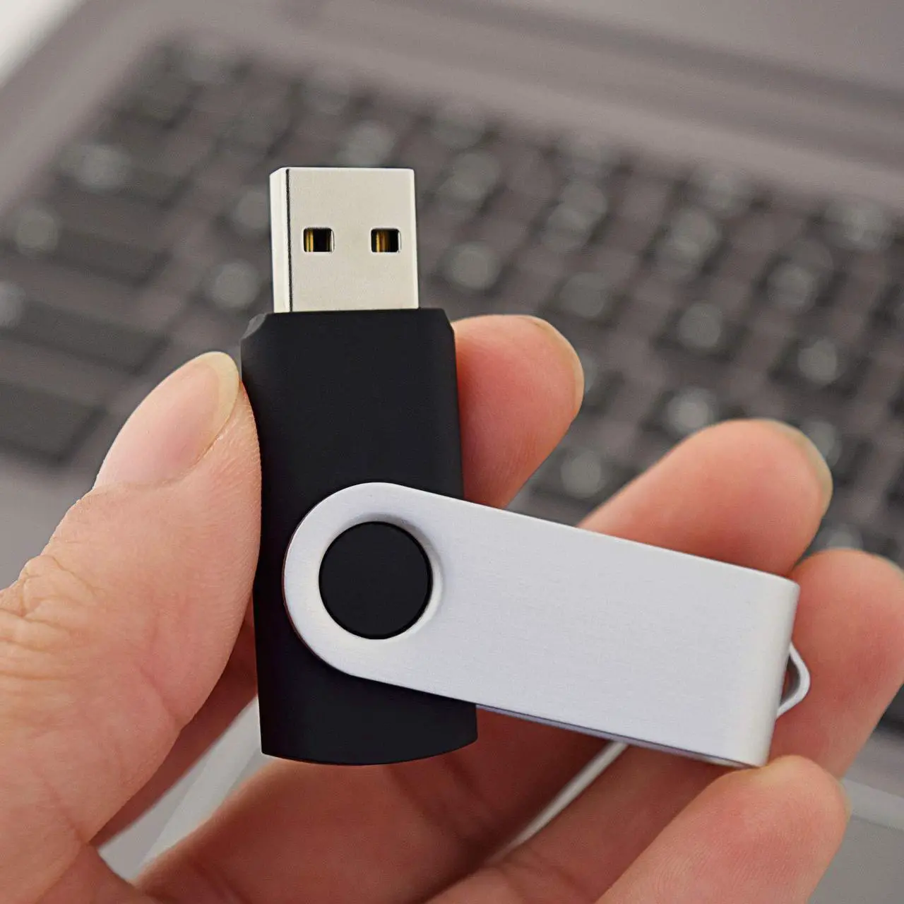 Alt view image 4 of 4 - KOOTION Wholesale Bulk 50 Pack USB Flash Drive 128MB Flash Drive Thumb Drive Flash Drives Swivel Memory Stick, Black