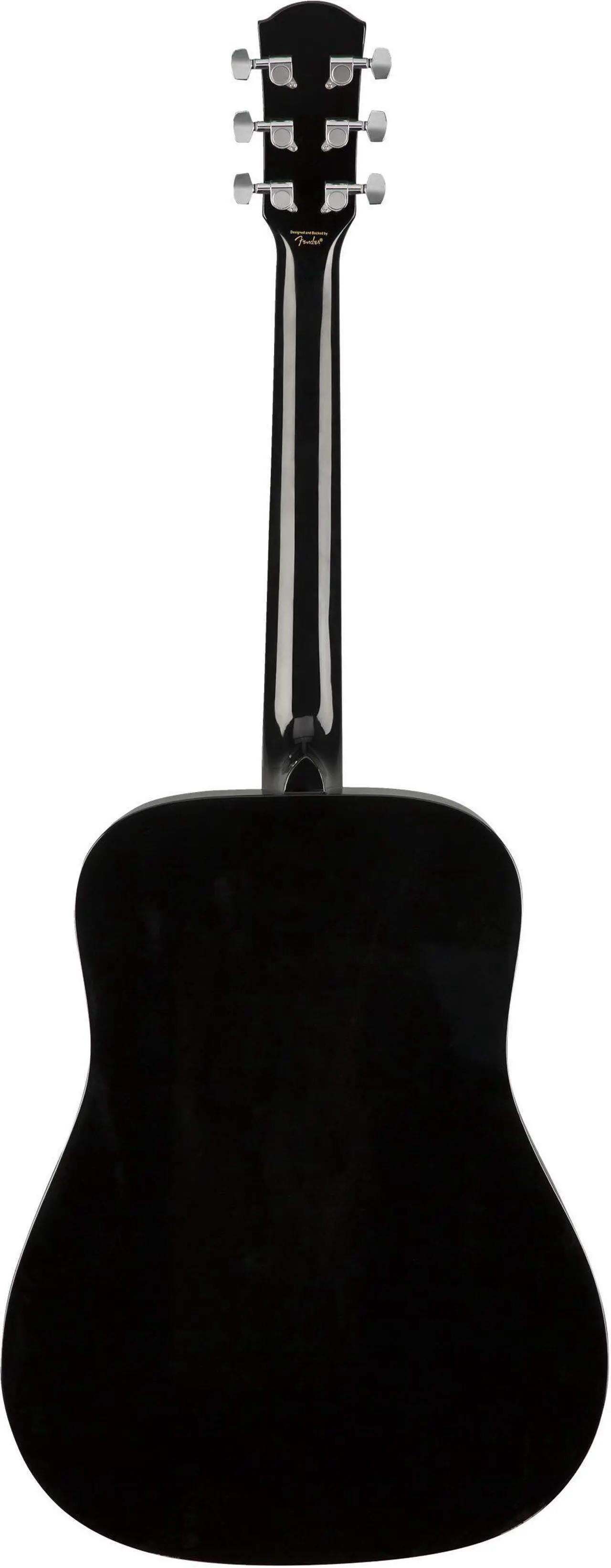 Alt view image 3 of 7 - Fender Squier Dreadnought Acoustic Guitar - Black Bundle with Gig Bag, Tuner, Strap, Strings, Picks, Fender Play Online Lessons, and Austin Bazaar Instructional DVD