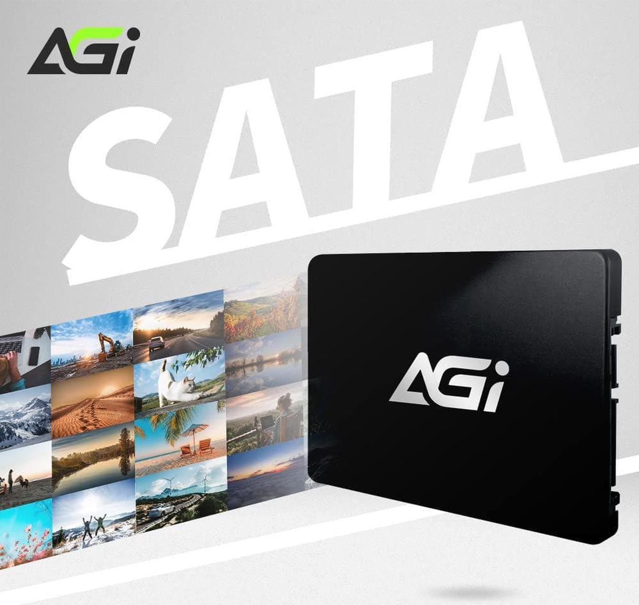 Alt view image 6 of 6 - AGI 1TB AI178 2.5 Inch SATA III SLC Caching 3D TLC NAND Flash Internal Solid State Drive SSD (R/W Speed up to 530/510 MBs) PC/Laptop Memory and Storage Upgrade