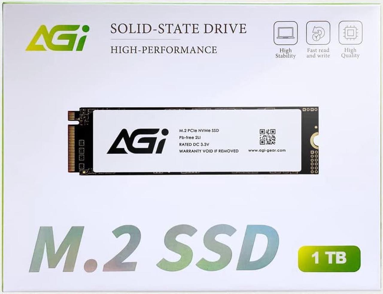 Alt view image 2 of 7 - AGI 1TB AI818 PCIe NVMe M.2 Gen4x4 SLC Cache 3D TLC NAND Flash Internal Solid State Drive SSD with Heat Sink (R/W Speed up to 5000/4500 MBs) Level up PC/Laptop Memory and Storage with Gen 4 Speed