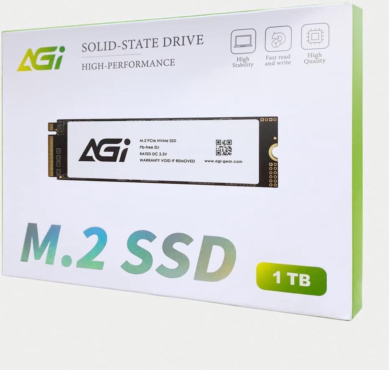Alt view image 3 of 7 - AGI 1TB AI818 PCIe NVMe M.2 Gen4x4 SLC Cache 3D TLC NAND Flash Internal Solid State Drive SSD with Heat Sink (R/W Speed up to 5000/4500 MBs) Level up PC/Laptop Memory and Storage with Gen 4 Speed