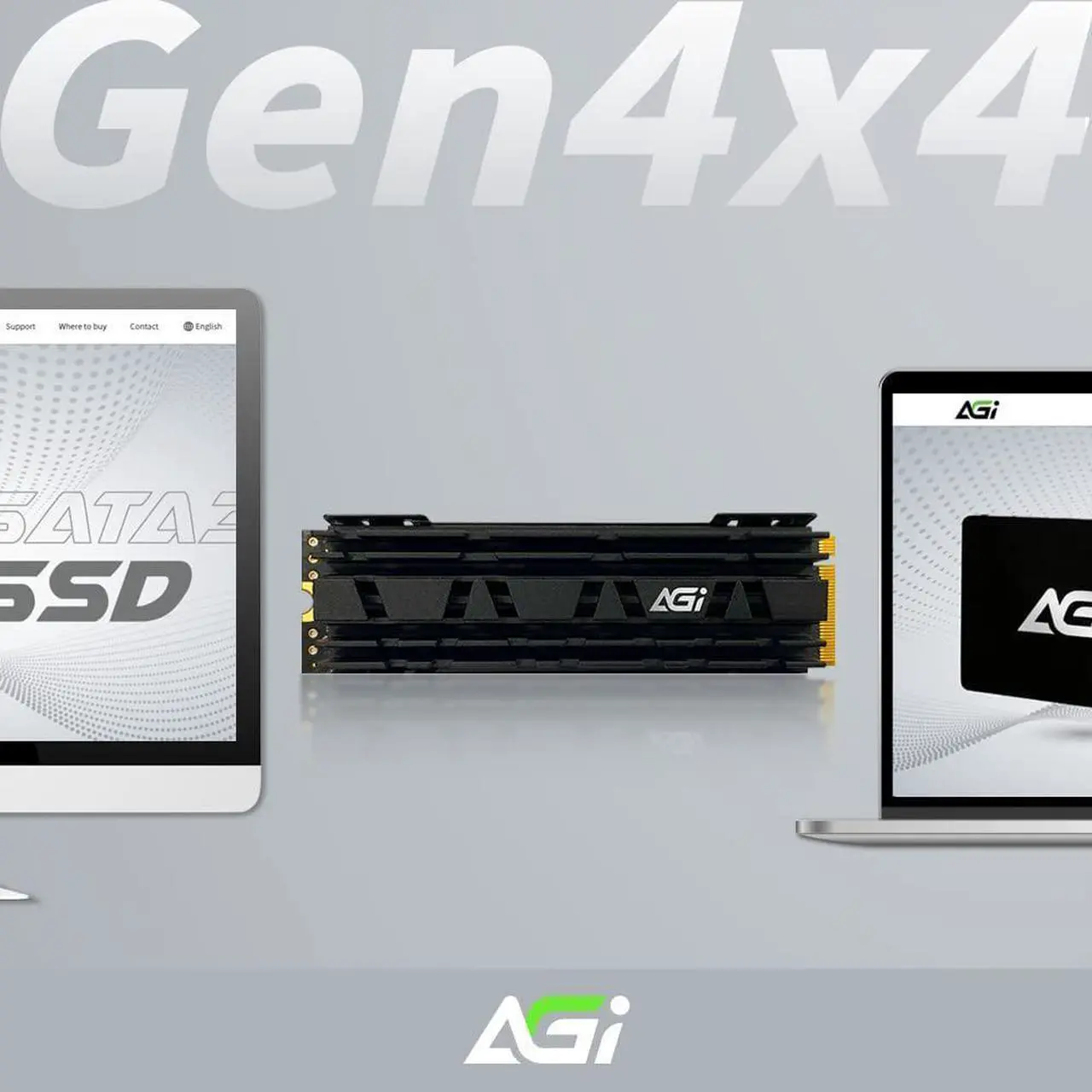 Alt view image 4 of 7 - AGI 1TB AI838 PCIe NVMe M.2 Gen4x4 DRAM Cache 3D TLC NAND Flash Internal Solid State Drive SSD with Heat Sink (R/W Speed up to 7400/5500 MBs) Level up PC/Laptop Memory and Storage with Gen 4 Speed