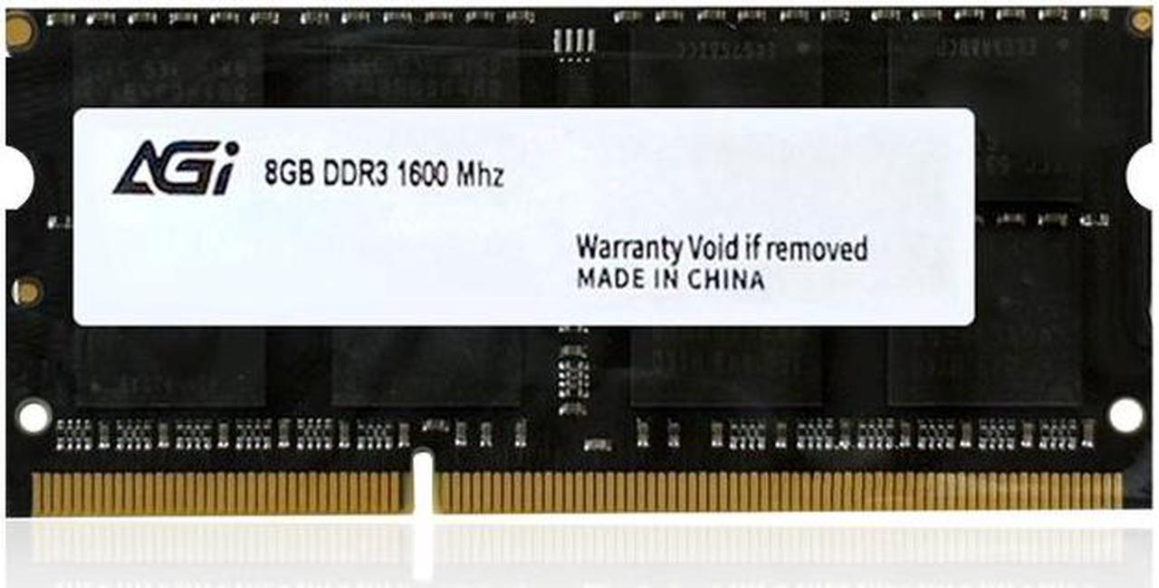 Alt view image 2 of 2 - AGI SD128 8GB DDR3 SO-DIMM 1600MHz CL11, 1.35V~1.5V, 204-pin (PC3L-12800S)