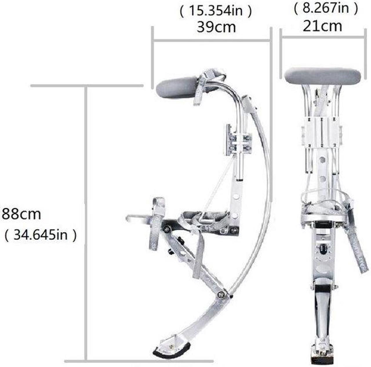 Alt view image 4 of 7 - Skyrunner Adult Kangaroo Shoes Jumping Stilts Fitness Exercise (200-242lbs/90~110kg) Bouncing Shoes (Black)