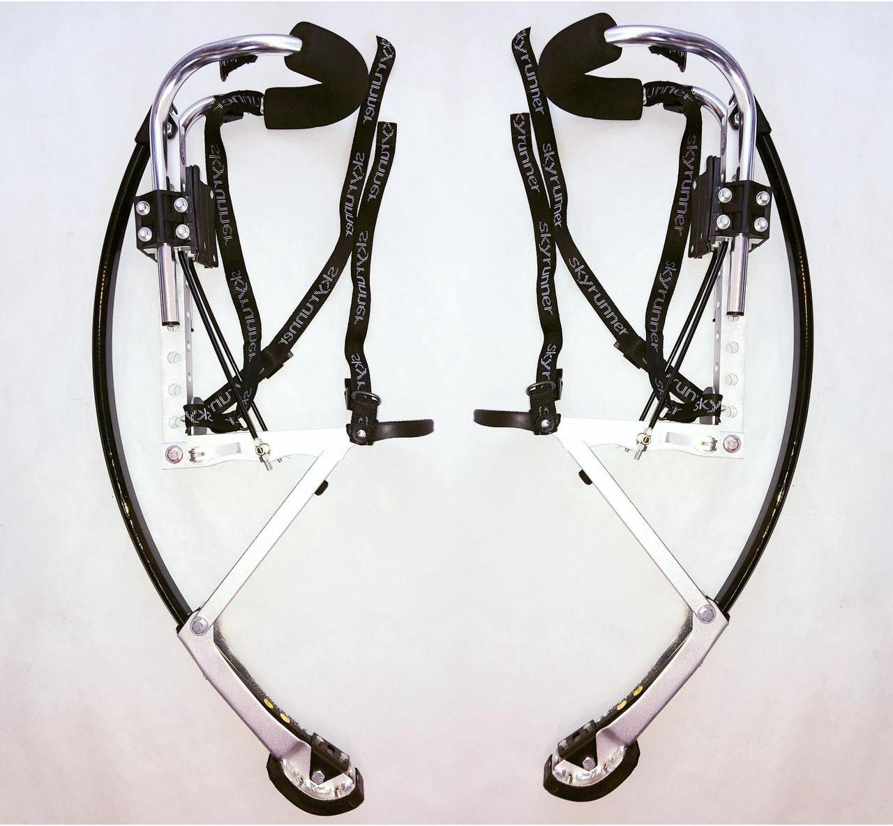 Alt view image 3 of 7 - Skyrunner Adult Kangaroo Shoes Jumping Stilts Fitness Exercise (200-242lbs/90~110kg) Bouncing Shoes (Black)