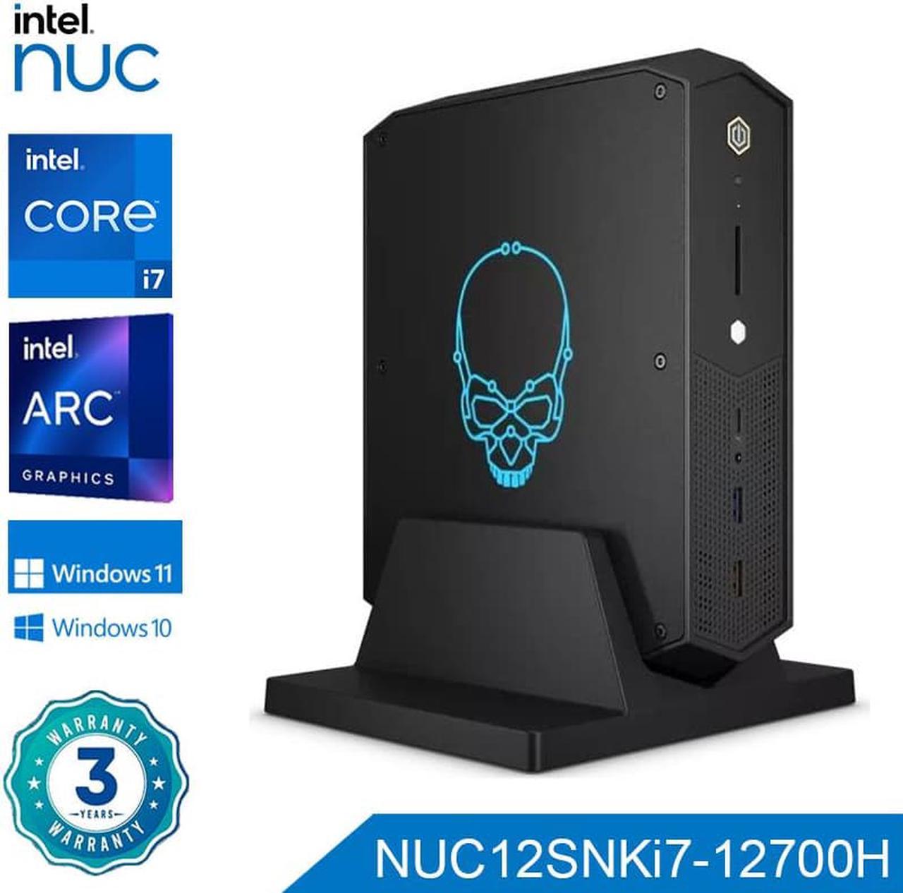 Intel NUC 12th NUC12SNKi72 Core i7-12700H Processor Arc A770M 16GB GDDR6 Graphics Thunderbolt 4 Bluetooth 5.2 Game Pc Desktop Barebone US Plug