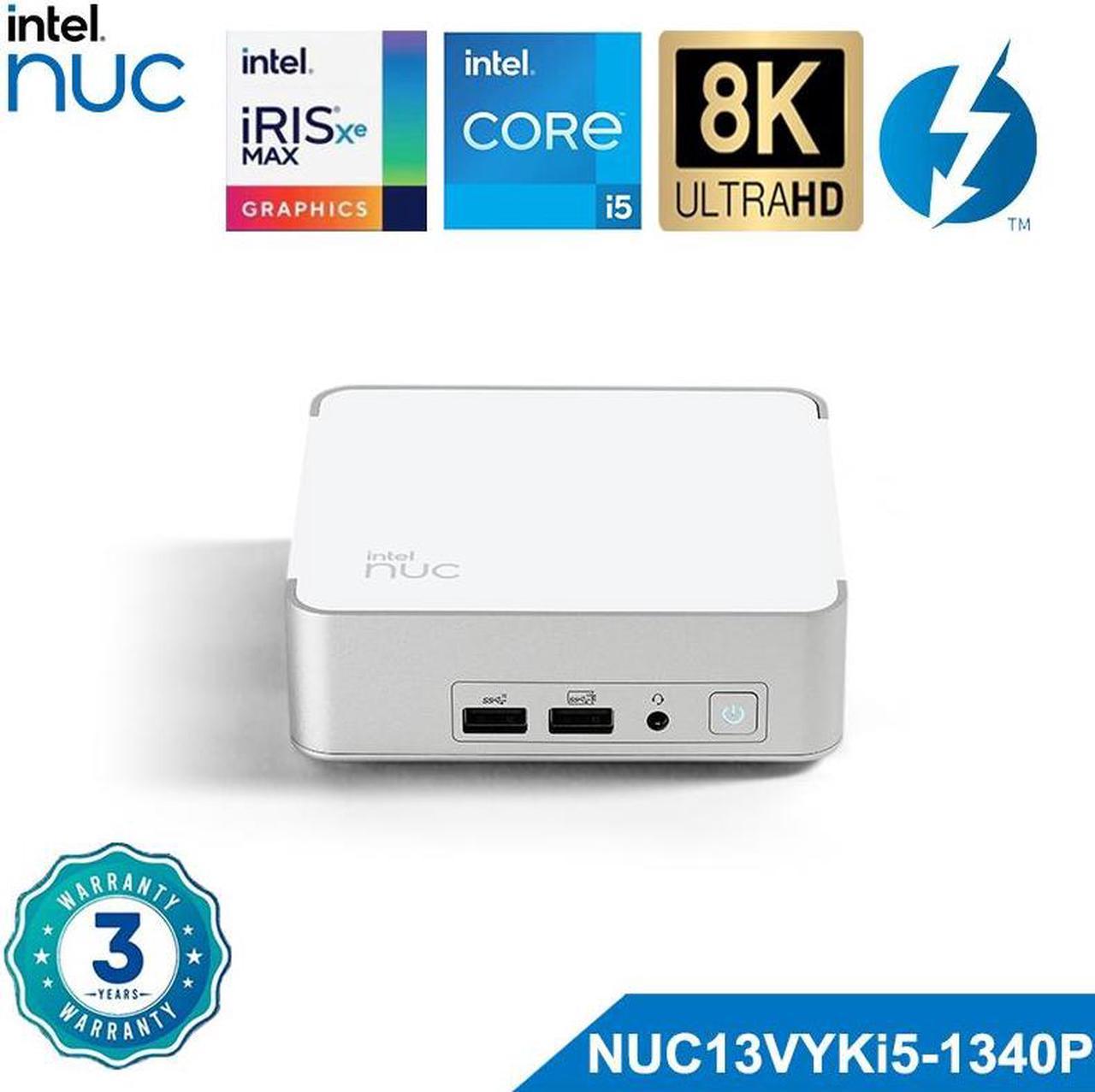 Intel NUC 13 Pro White Vivid Canyon NUC13VYKi5 Core i5-1340P 13TH Gen Intel Core Processor Intel Iris Xe Graphics Wi-Fi 6E Thunderbolt 4 32G RAM / 1T SSD