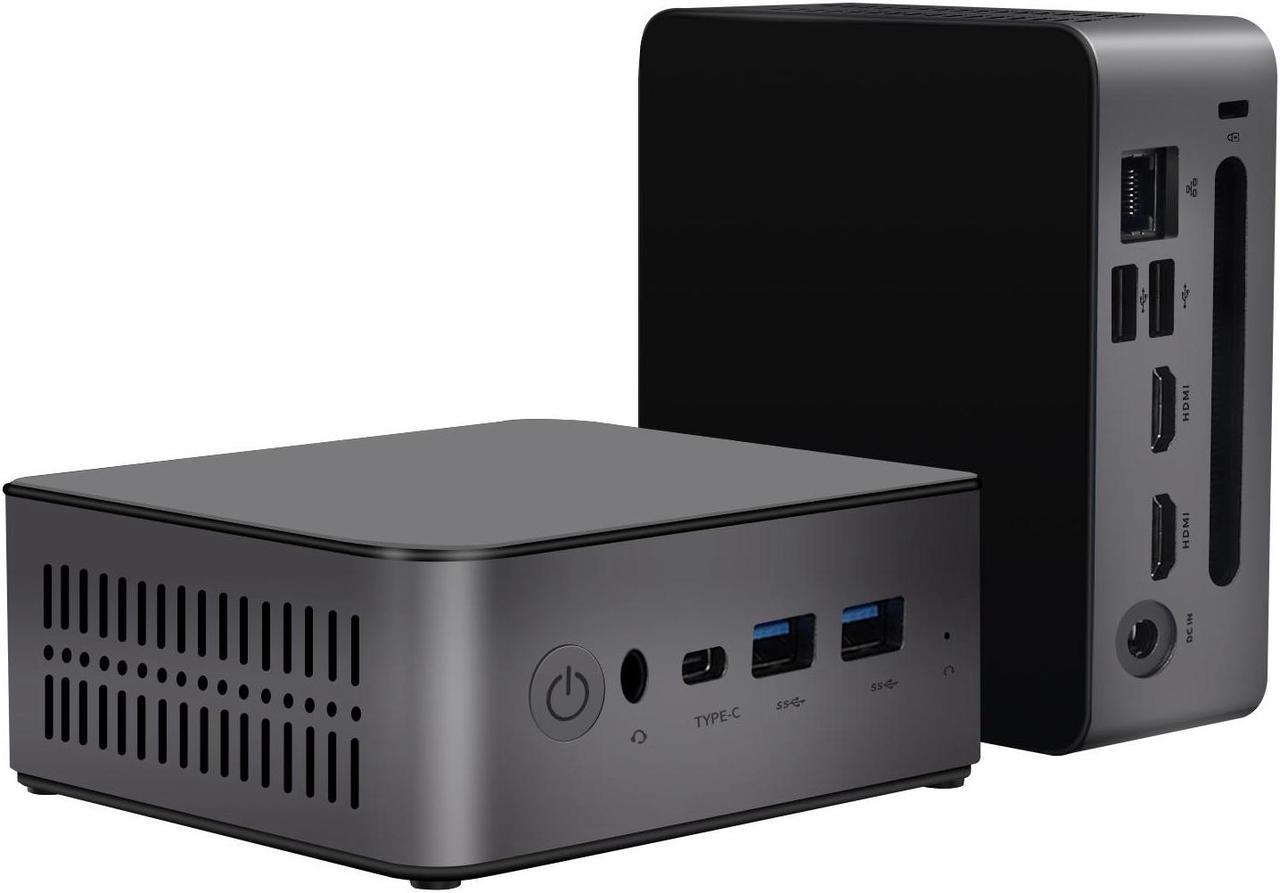 BRENUC Mini PC N5A Intel Core i5-12450H (up to 4.4GHz), 16GB LPDDR5 RAM 256GB NVME SSD, Intel UHD Graphics, Windows 11 Pro, Triple Screen Display WiFi 6 Bluetooth 5.2