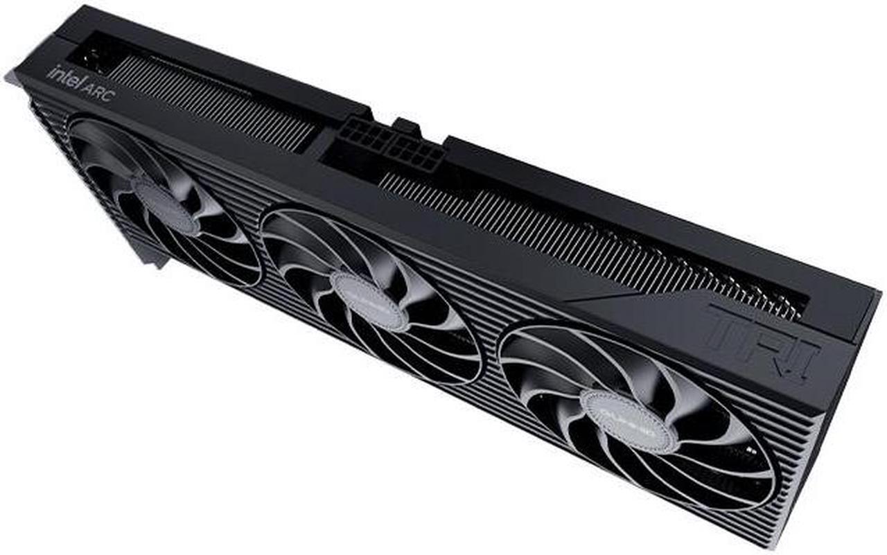 Alt view image 7 of 7 - GUNNIR Intel Arc B580 Tri 12G OC Gaming Graphics Card (PCIe 4.0, 12GB GDDR6, HDMI 2.1, DisplayPort 2.1) Black