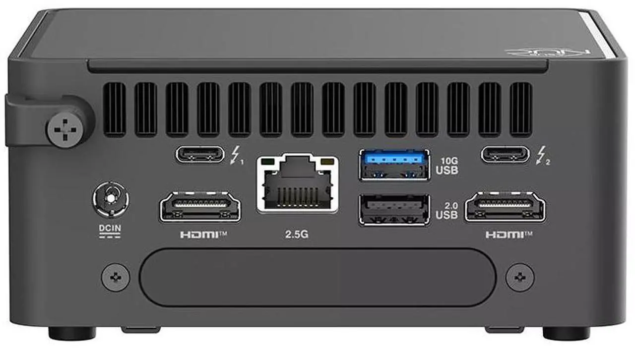 Alt view image 3 of 7 - ASUS NUC 15 Pro NUC15CRHU5, Intel Core Ultra 5 225H, Intel Arc Graphics, Thunderbolt 4, Supports Quad 4K, Wi-Fi 7, Bluetooth 5.4 (Barebone System)