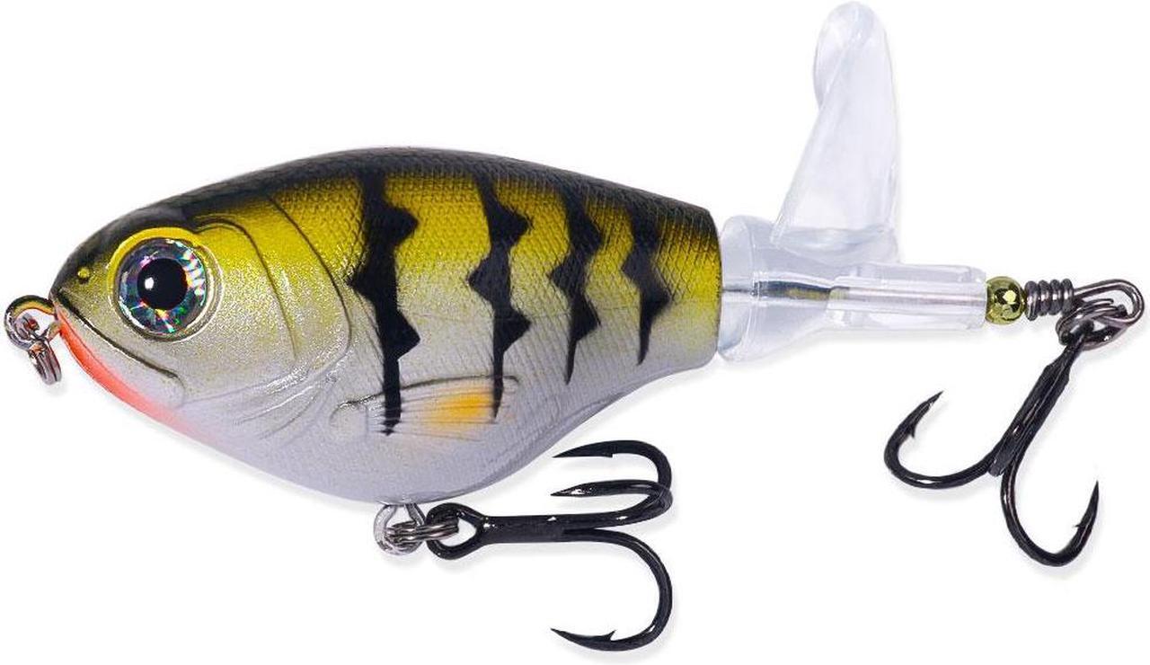 Alt view image 6 of 7 - 6pcs Fishing Lures Set, Topwaters Pencil Artificial Hard Bait Bass Soft Rotating Tail Wobblers Fishing Tackle 3.23in (8.2cm) 11.4g