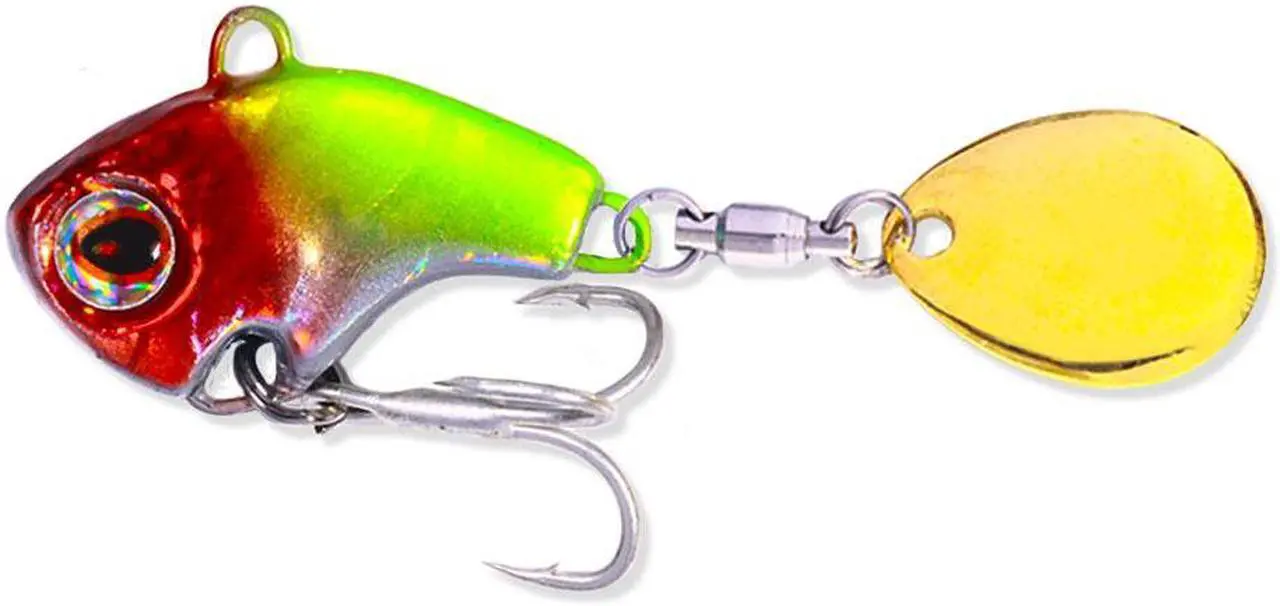 Alt view image 3 of 6 - 10Pcs Rotating Metal VIB vibration Bait Spinner Spoon Fishing Lures Jigs Trout Fishing Hard Baits Tackle Pesca ,9g