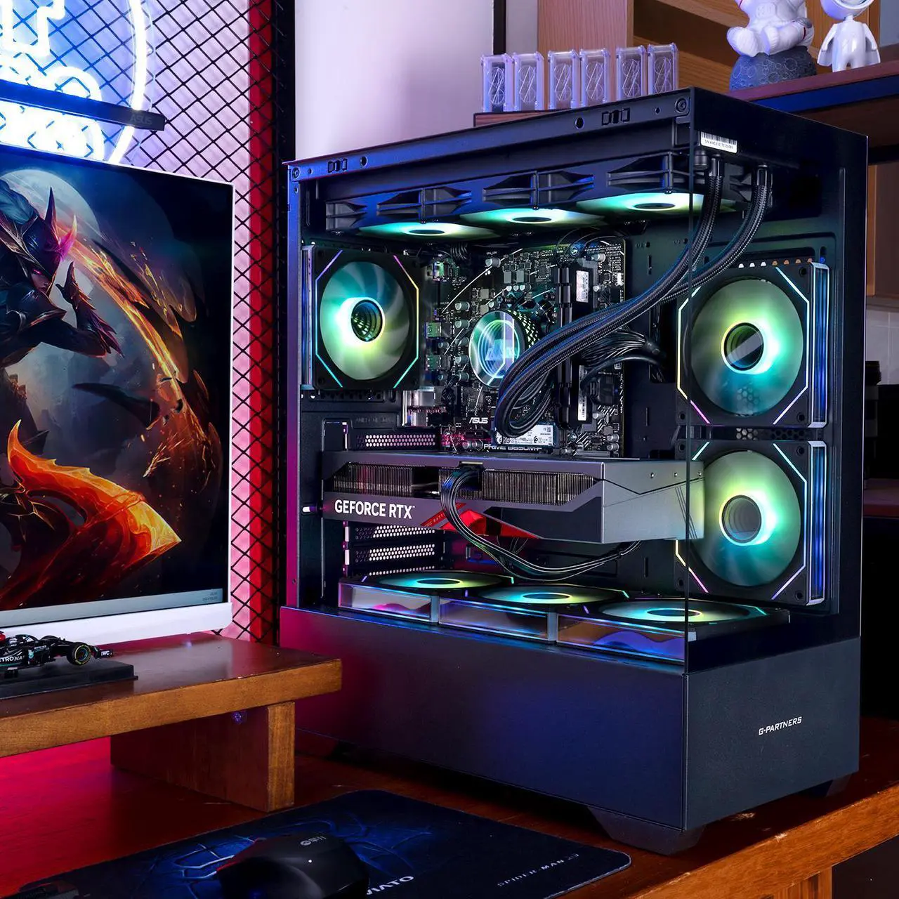 Alt view image 7 of 7 - VTG Gaming Desktop PC , Ryzen9 9900X, Radeon RX 7900 XTX 24G , 32GB DDR5 2TB SSD NVMe , 850W PSU, Wi-Fi, 360 Liquid Cooler , ARGB Fans , Windows 11 Home 64-bit , gaming pc