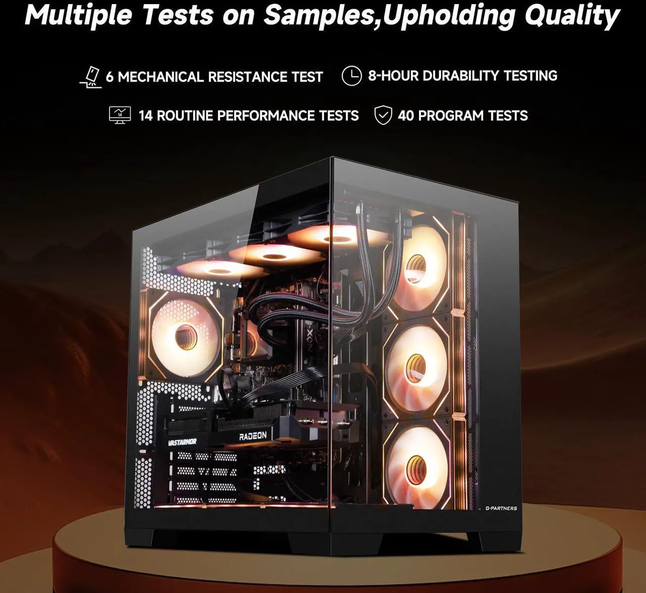 Alt view image 4 of 7 - VTG Gaming Desktop PC , Ryzen5 9600X, Radeon RX 9070 GRE ,MSI B650M 32GB DDR5 1TB NVMe SSD, 650W GOLD PSU, Wi-Fi,360 Liquid Cooler,ARGB Fans , Windows 11 Home 64-bit ,Prebuilt Gaming Pc New computer