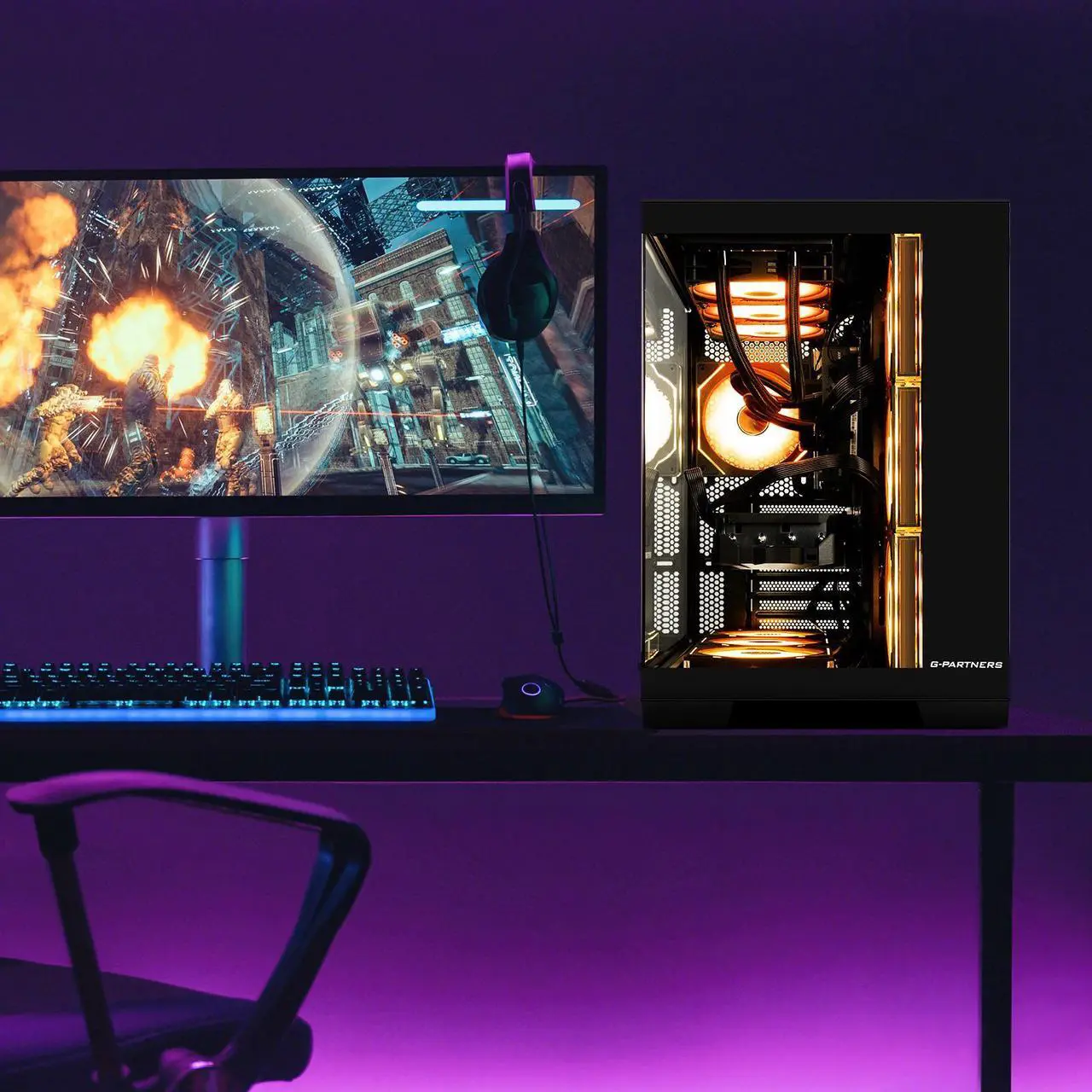 Alt view image 8 of 7 - VTG Gaming Desktop PC , Ryzen5 9600X, Radeon RX 9070 GRE ,MSI B650M 32GB DDR5 1TB NVMe SSD, 650W GOLD PSU, Wi-Fi,360 Liquid Cooler,ARGB Fans , Windows 11 Home 64-bit ,Prebuilt Gaming Pc New computer