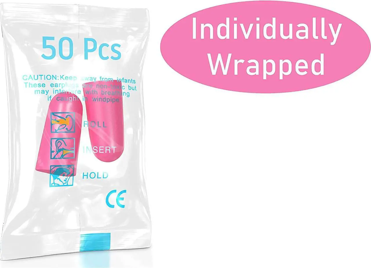 Alt view image 3 of 4 - 100 Pairs of Small Foam Ear Plugs - 30dB for Small Ear Canal Noise Cancelling Calmer Disposable Soft for Kids Women