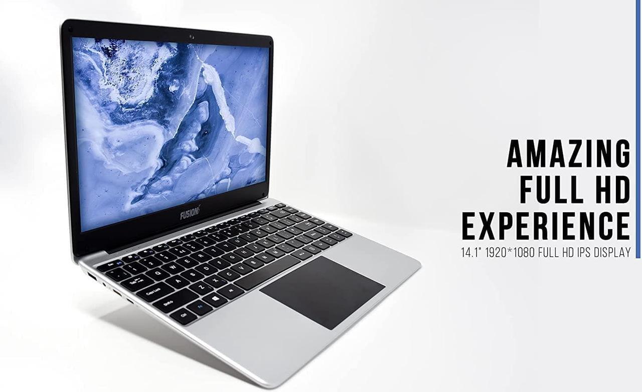 Alt view image 3 of 7 - Fusion5 14.1" Full HD Windows 11 Laptop - 128GB Storage, 4GB RAM, T90B+ Pro Model Lapbook, N4120 Intel Quad Core CPU, 5GHz WiFi (Dual-Band WiFi) 2X WiFi speeds, USB 3.0, Supports M.2 SATA SSD (128GB)