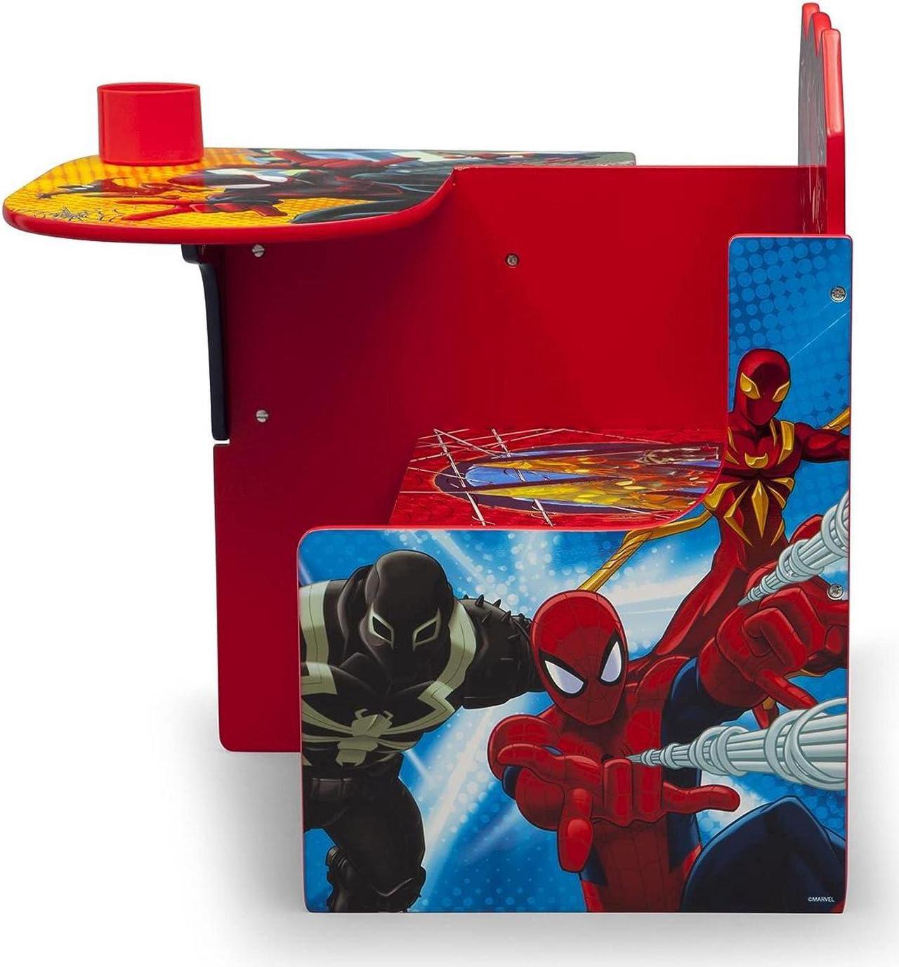 Alt view image 5 of 7 - Delta Children Chair Desk With Storage Bin - Greenguard Gold Certified, Spider-Man, Arm Rest, Cushion Availability, Engineered Wood