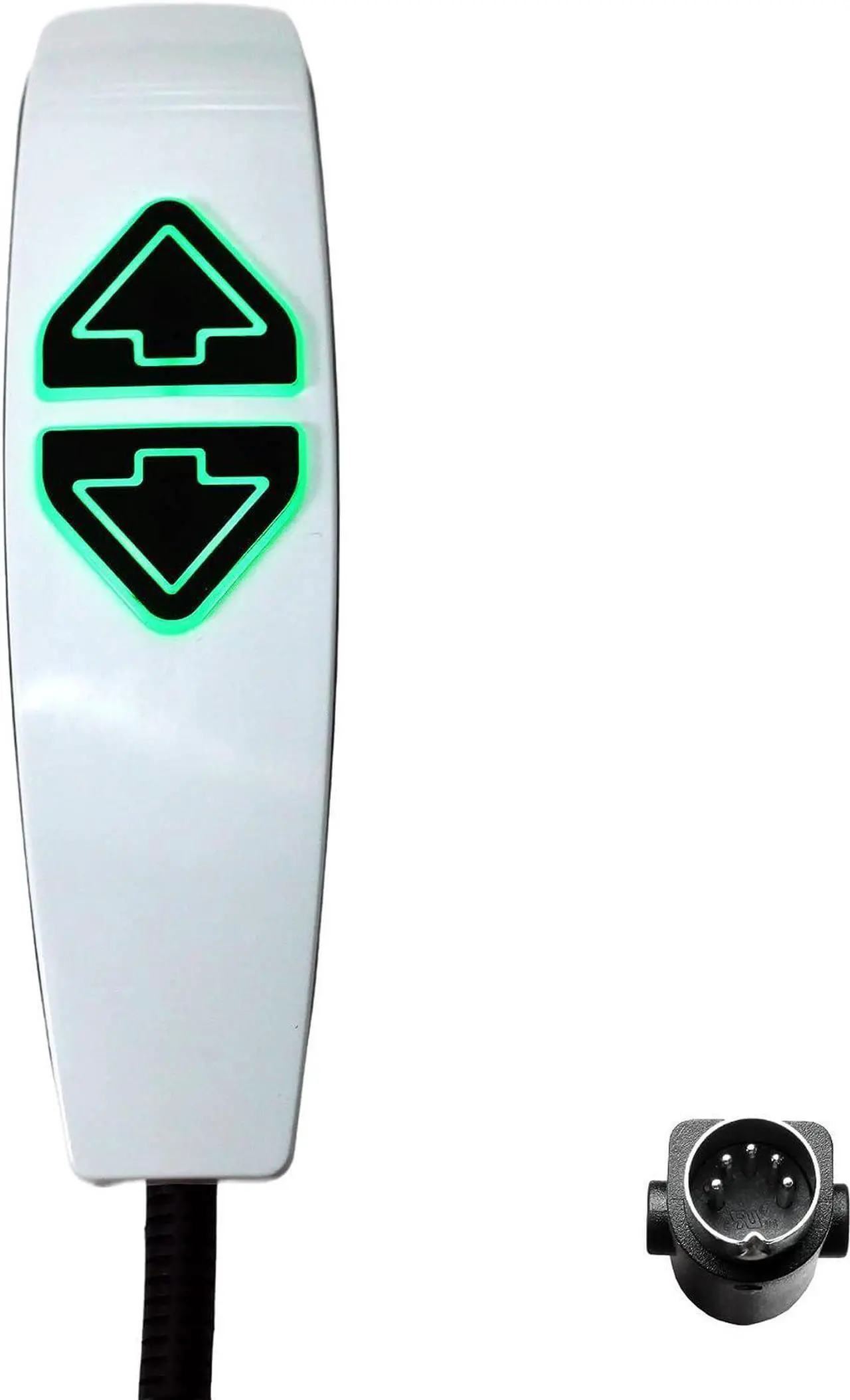 Alt view image 5 of 6 - Fruhdi Lift Chairs Remote 2 Button 5 Pin Prong Hand Control with USB and Backlight