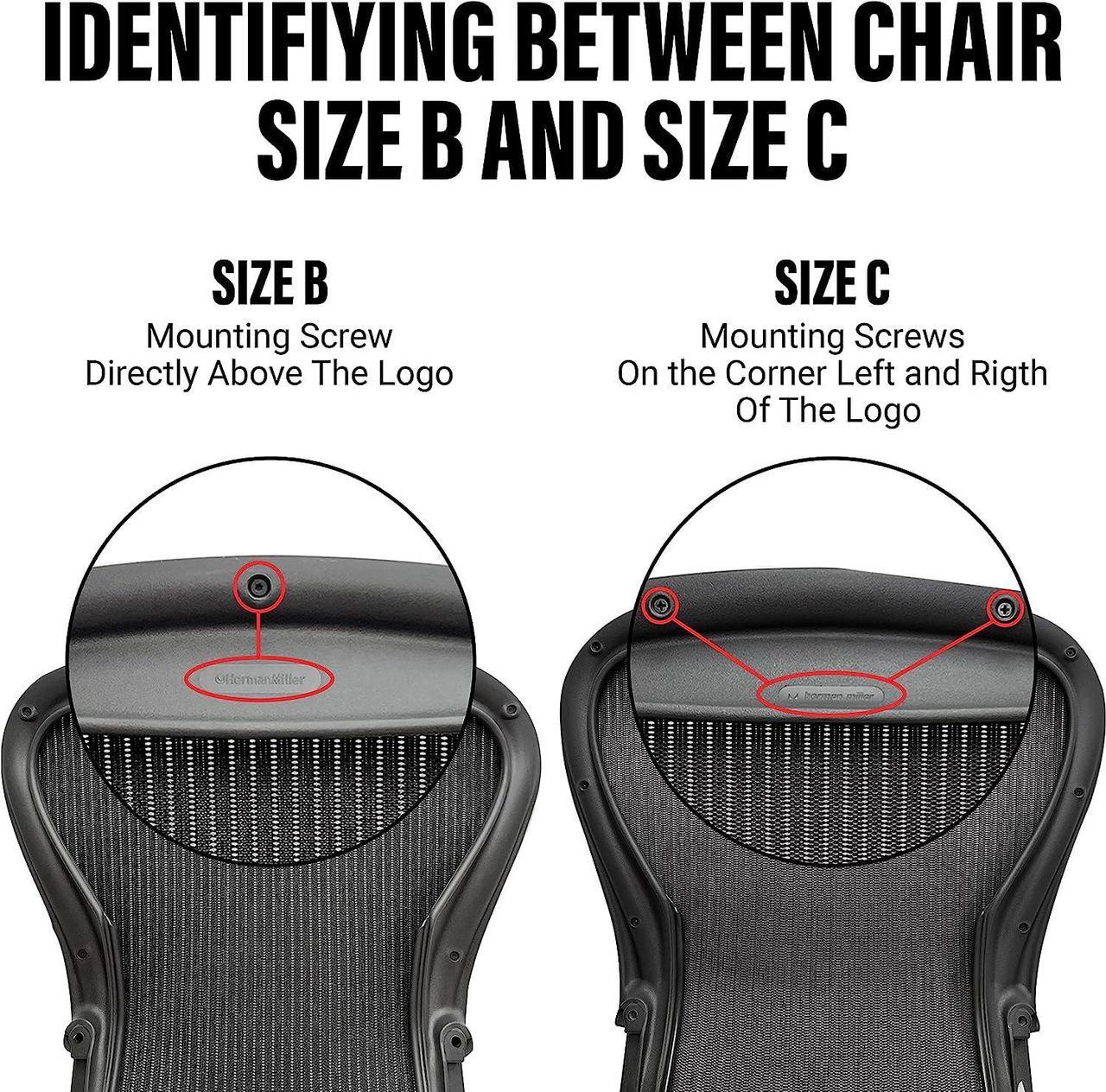 Alt view image 3 of 5 - Replacement Seat for Herman Miller Classic Aeron Size B Medium (Black Mesh)